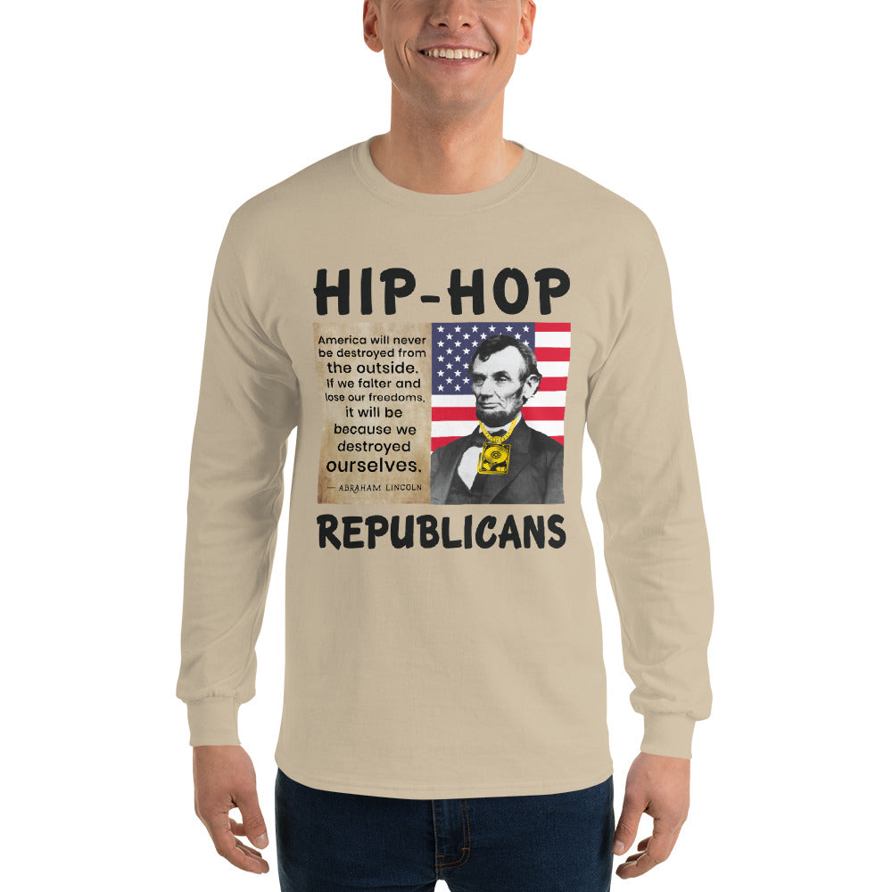Abraham Lincoln Hip-Hop Republicans Long Sleeve Shirt