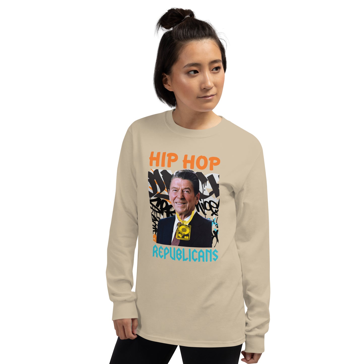 Ronald Reagan Hip-Hop Republicans Long Sleeve Shirt