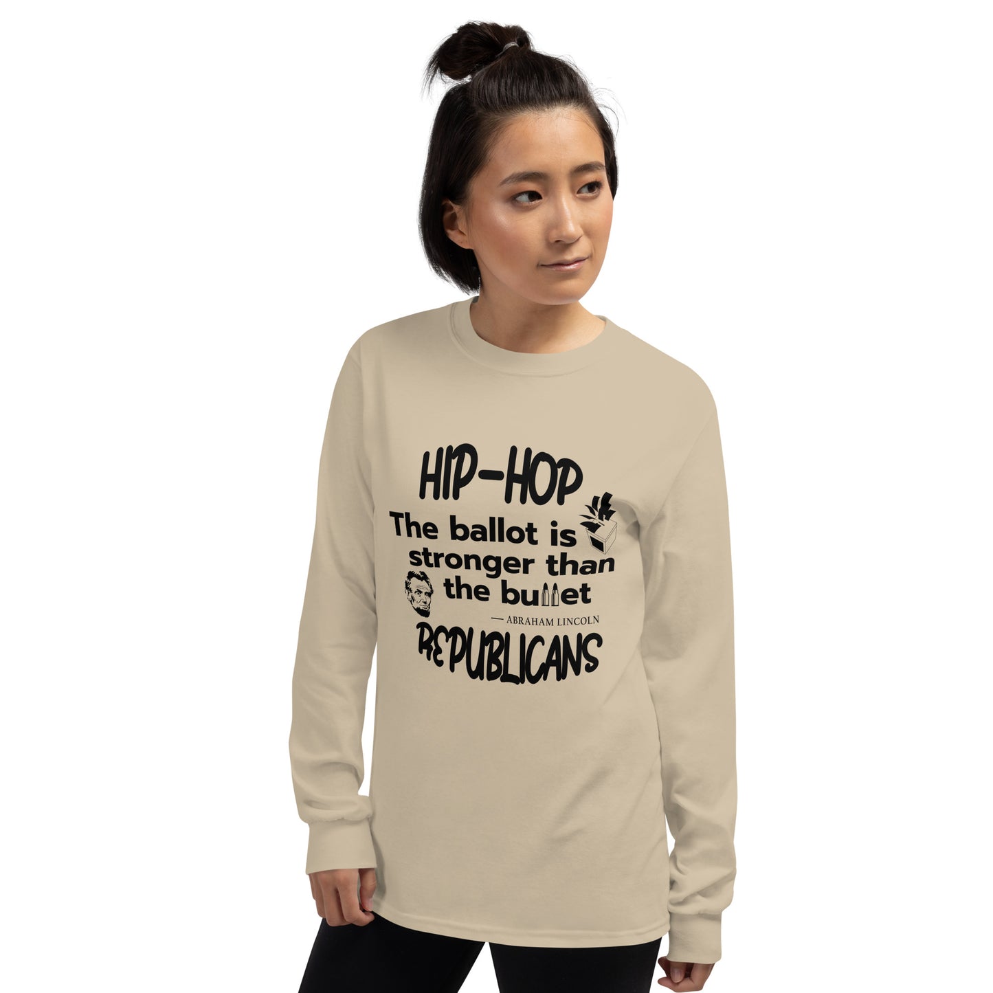 Abraham Lincoln Hip-Hop Republicans Long Sleeve Shirt