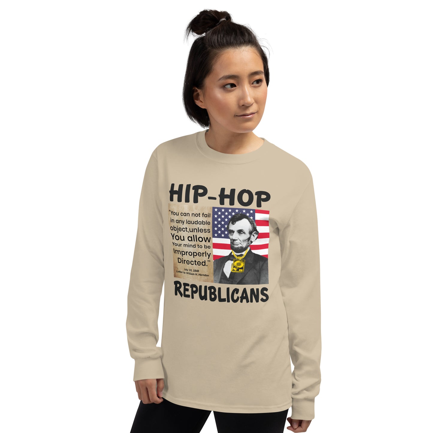 Abraham Lincoln Hip-Hop Republicans Long Sleeve Shirt