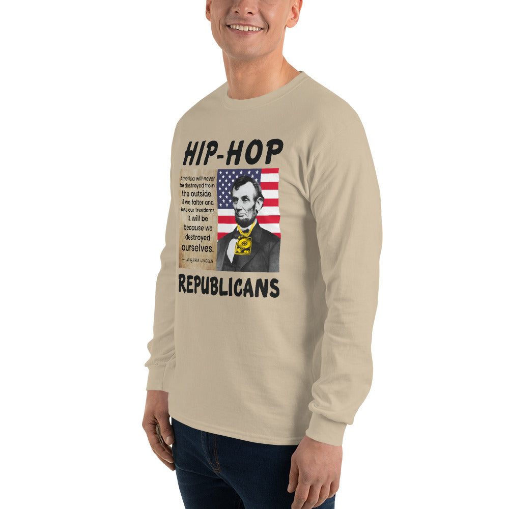 Abraham Lincoln Hip-Hop Republicans Long Sleeve Shirt