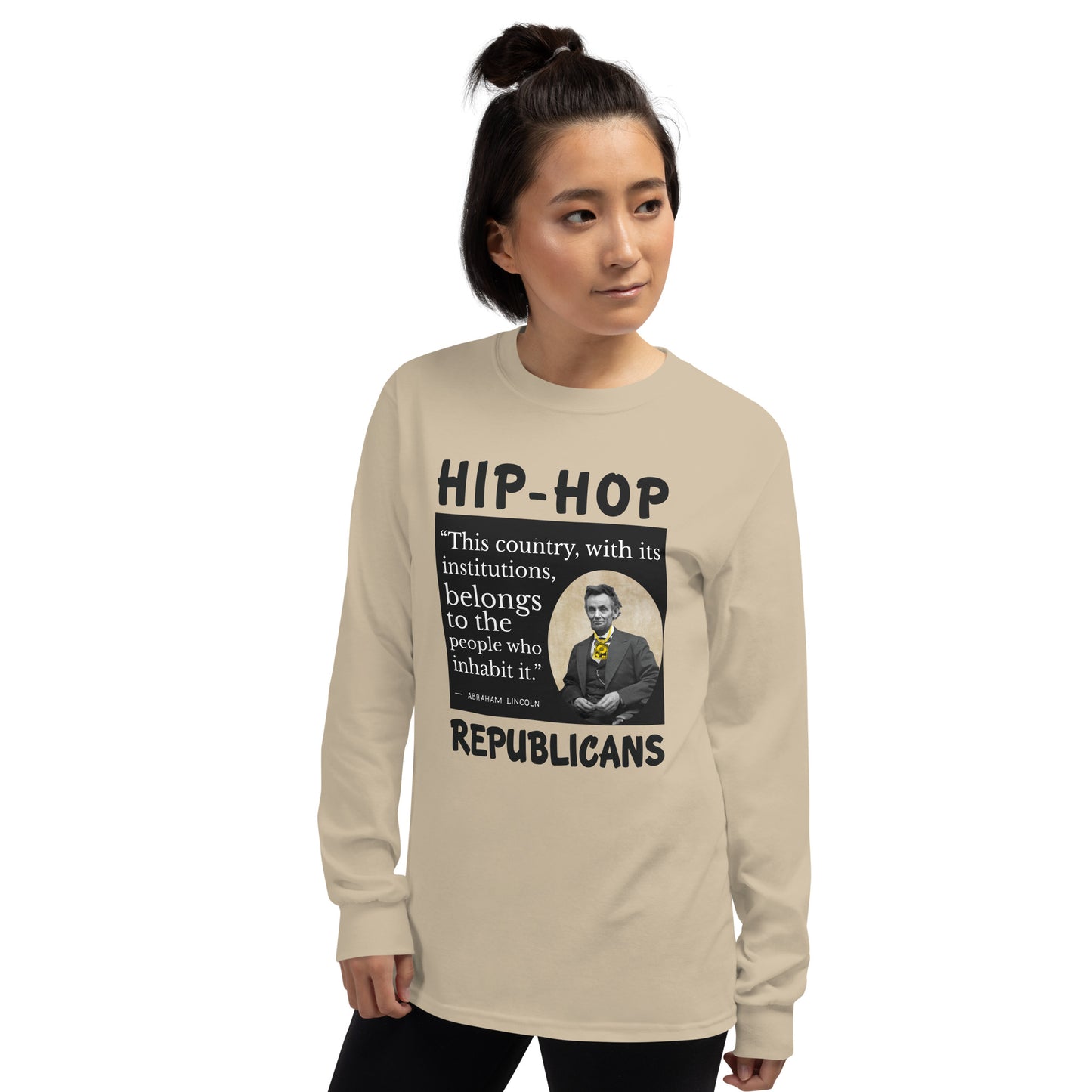 Abraham Lincoln Hip-Hop Republicans Long Sleeve Shirt
