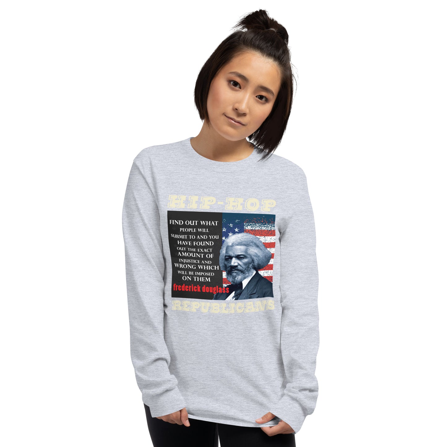 Frederick Douglass Hip-Hop Republicans Long Sleeve Shirt