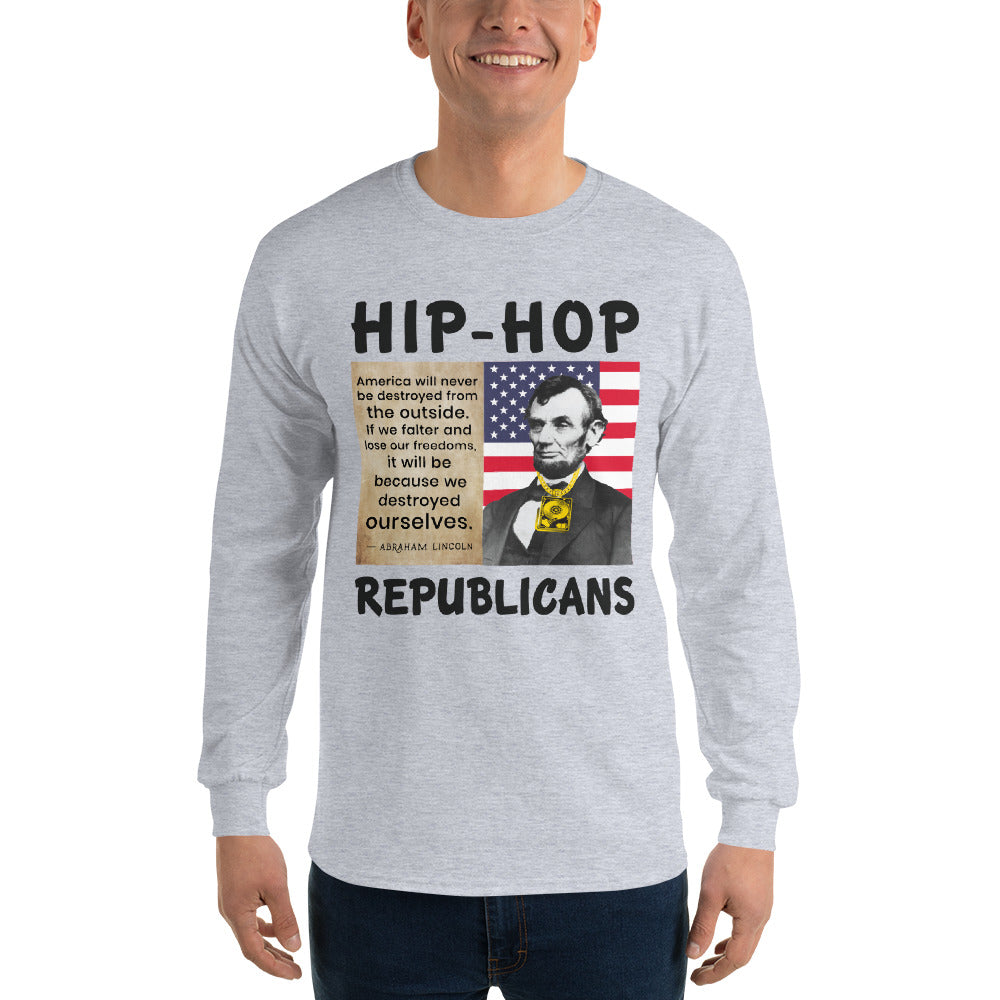 Abraham Lincoln Hip-Hop Republicans Long Sleeve Shirt