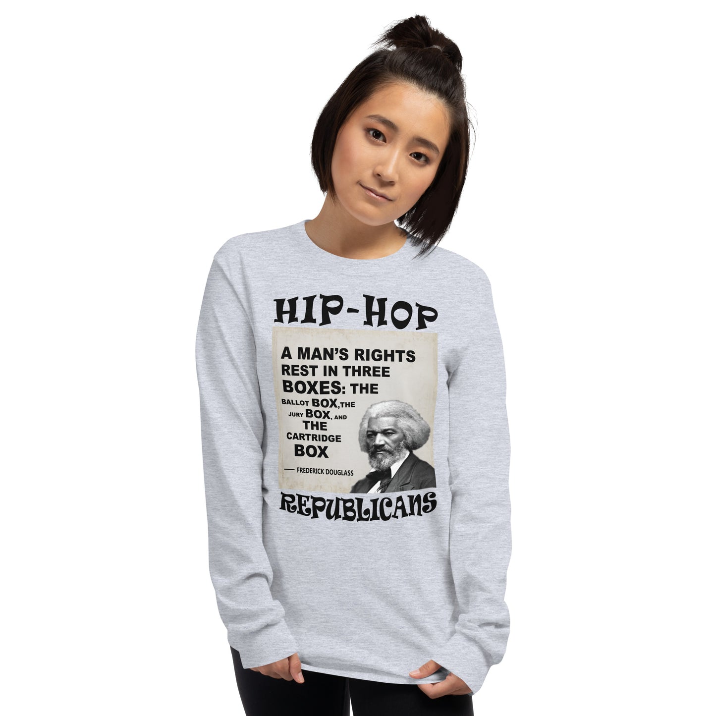 Frederick Douglass Hip-Hop Republicans Long Sleeve Shirt