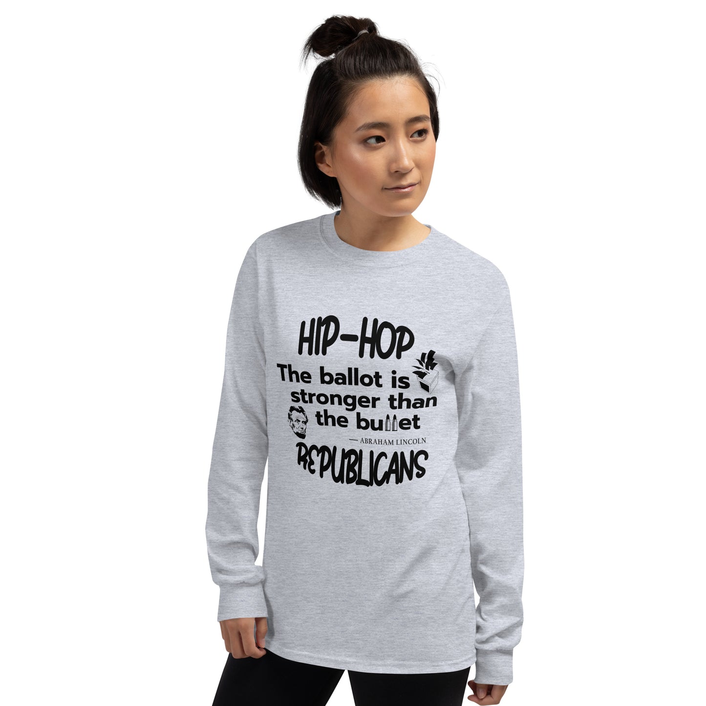 Abraham Lincoln Hip-Hop Republicans Long Sleeve Shirt