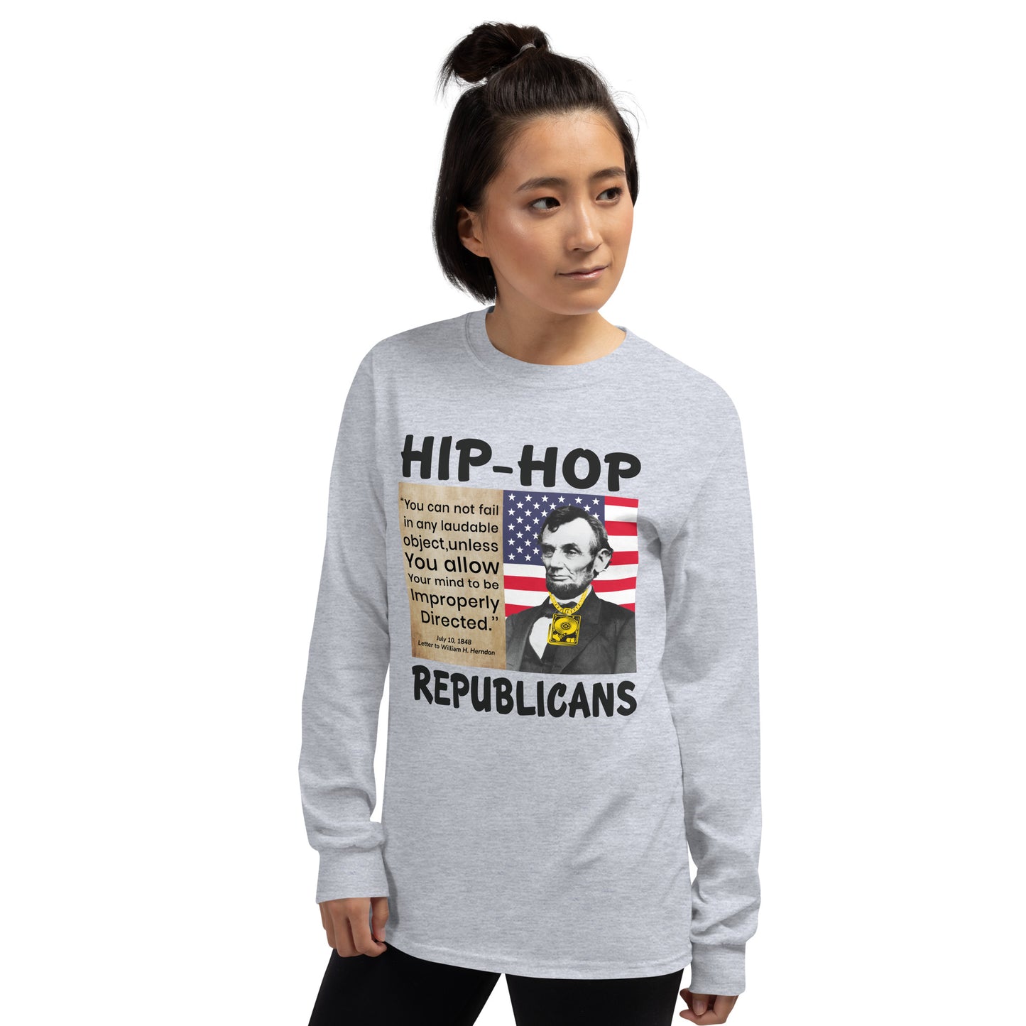 Abraham Lincoln Hip-Hop Republicans Long Sleeve Shirt