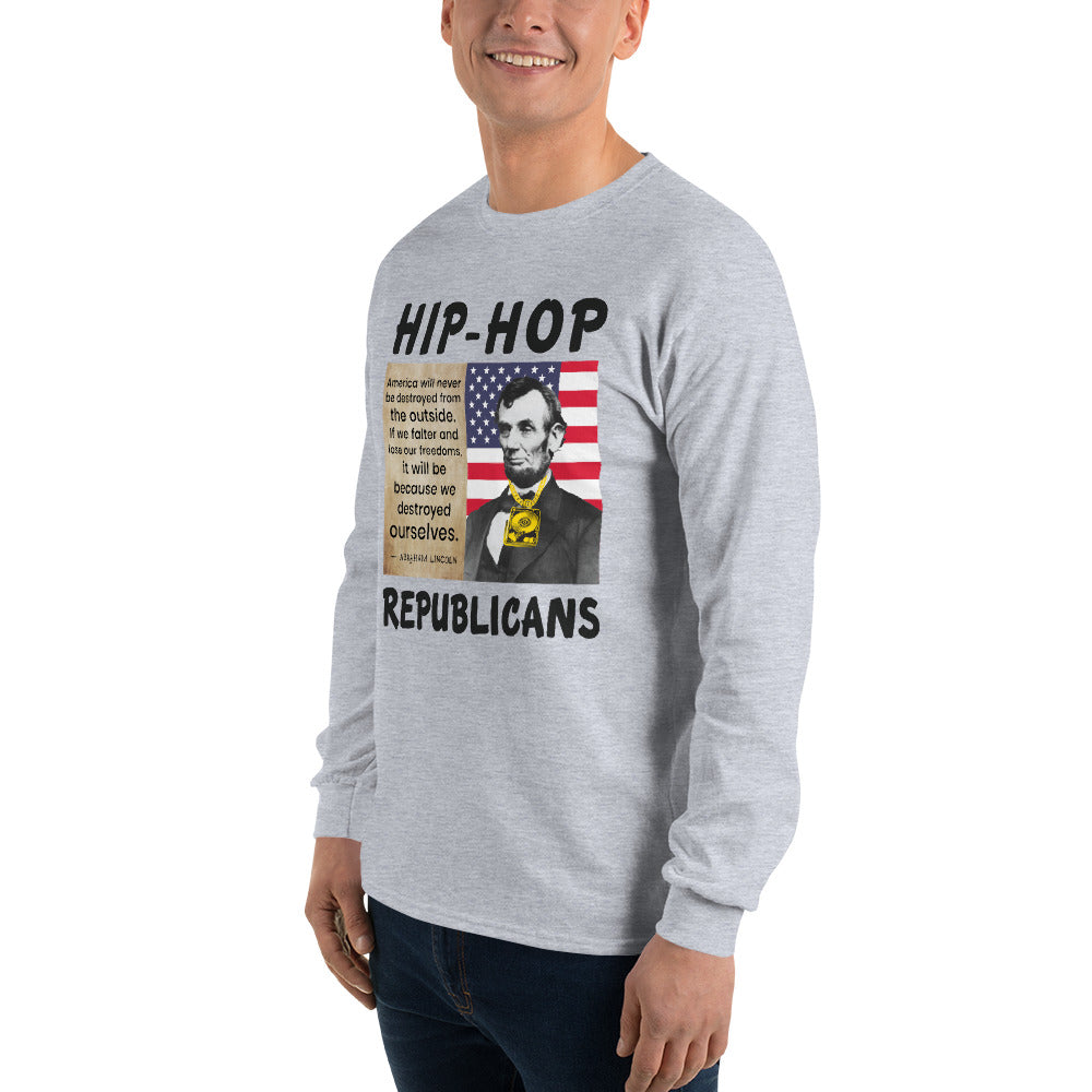 Abraham Lincoln Hip-Hop Republicans Long Sleeve Shirt