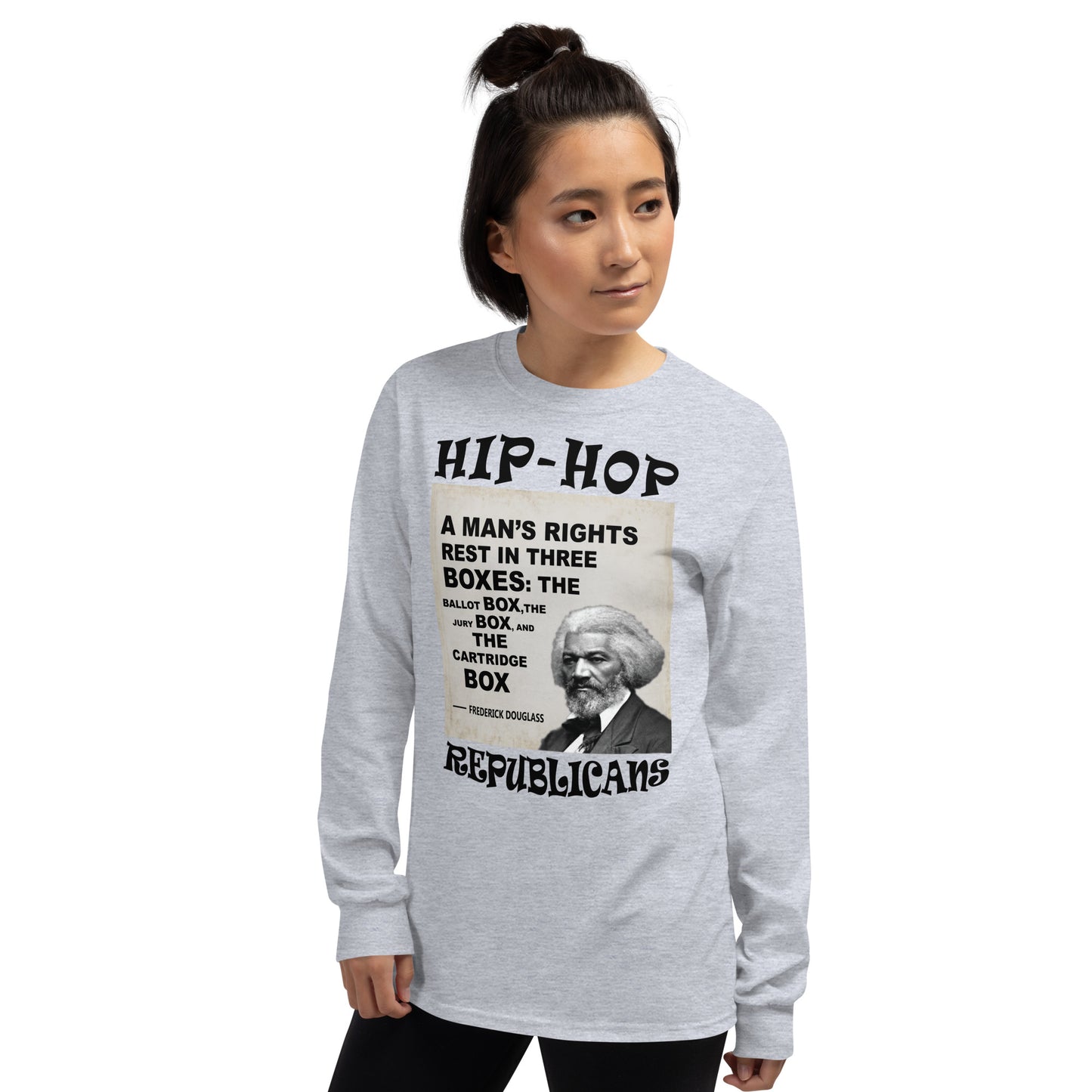 Frederick Douglass Hip-Hop Republicans Long Sleeve Shirt