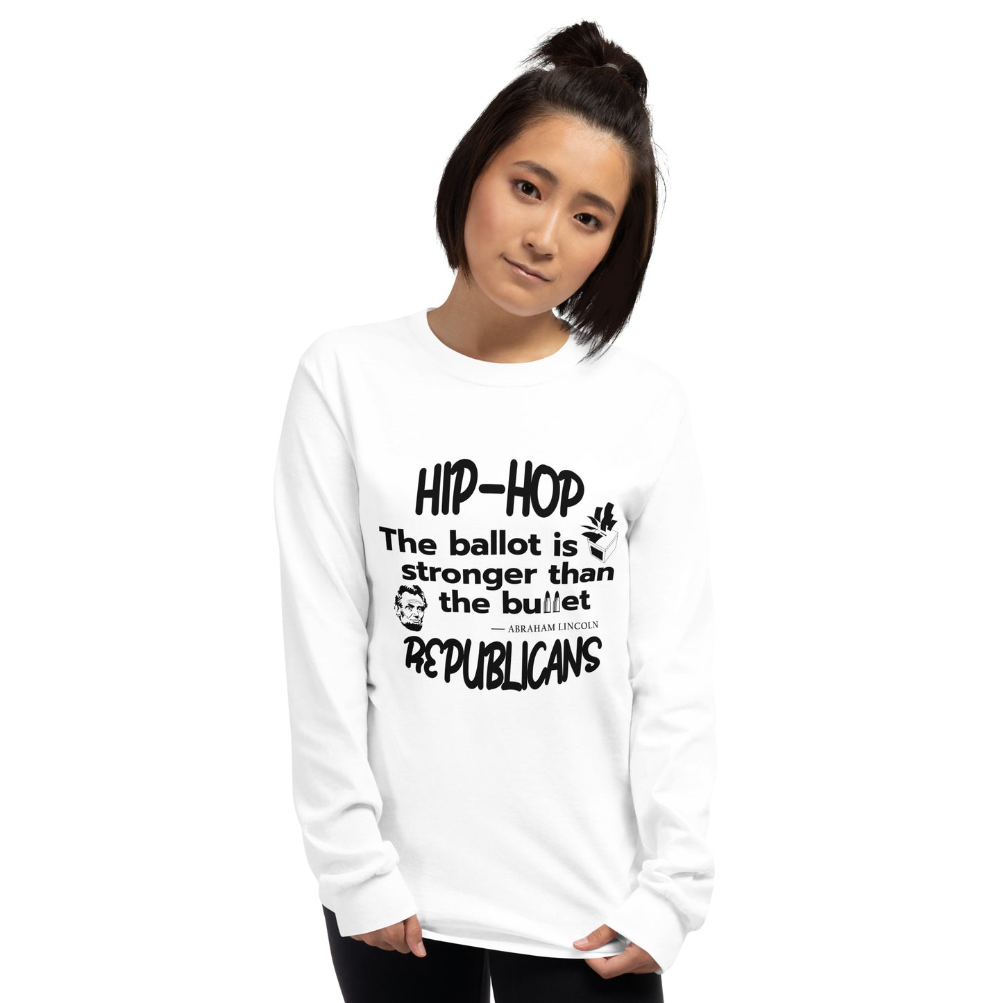 Abraham Lincoln Hip-Hop Republicans Long Sleeve Shirt