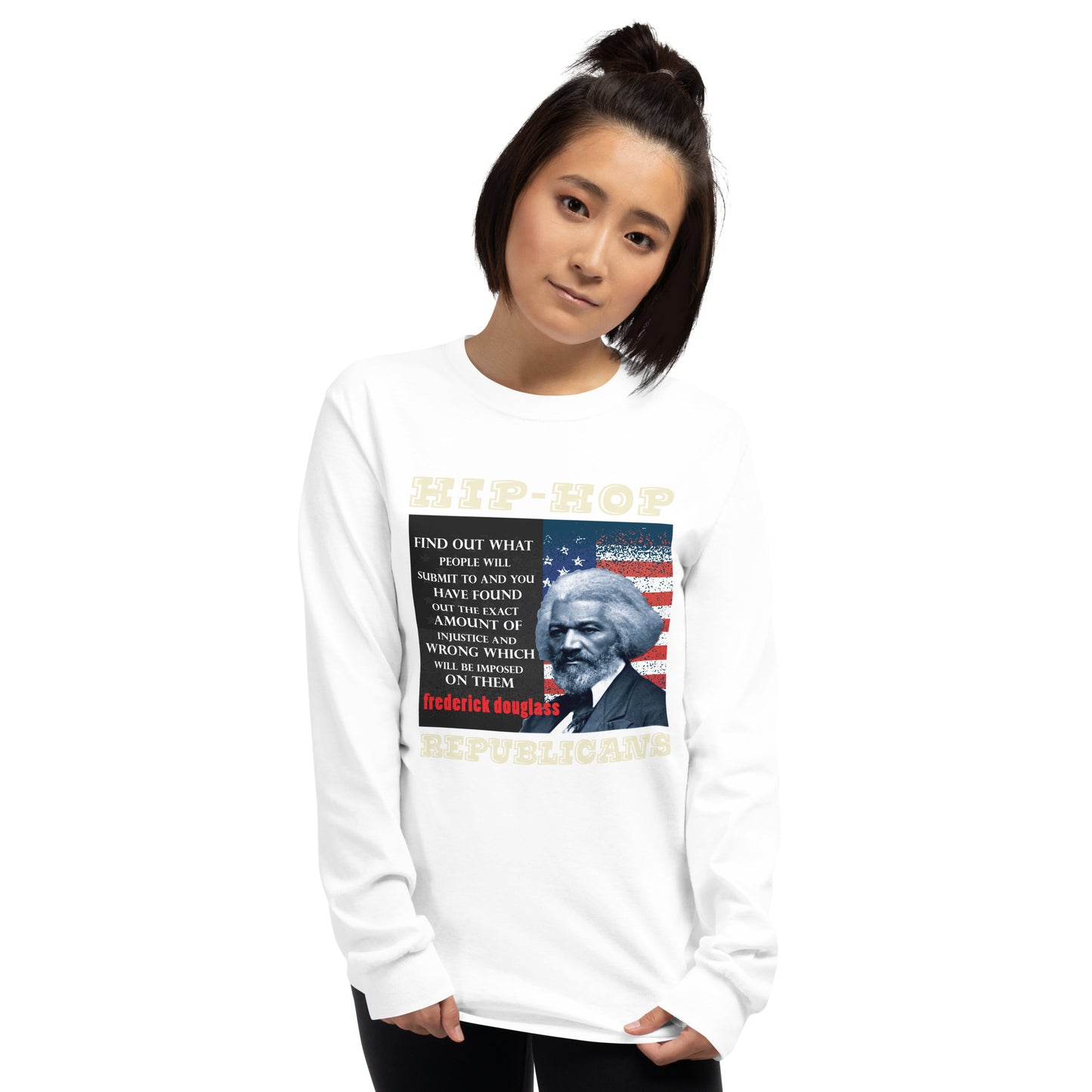 Frederick Douglass Hip-Hop Republicans Long Sleeve Shirt