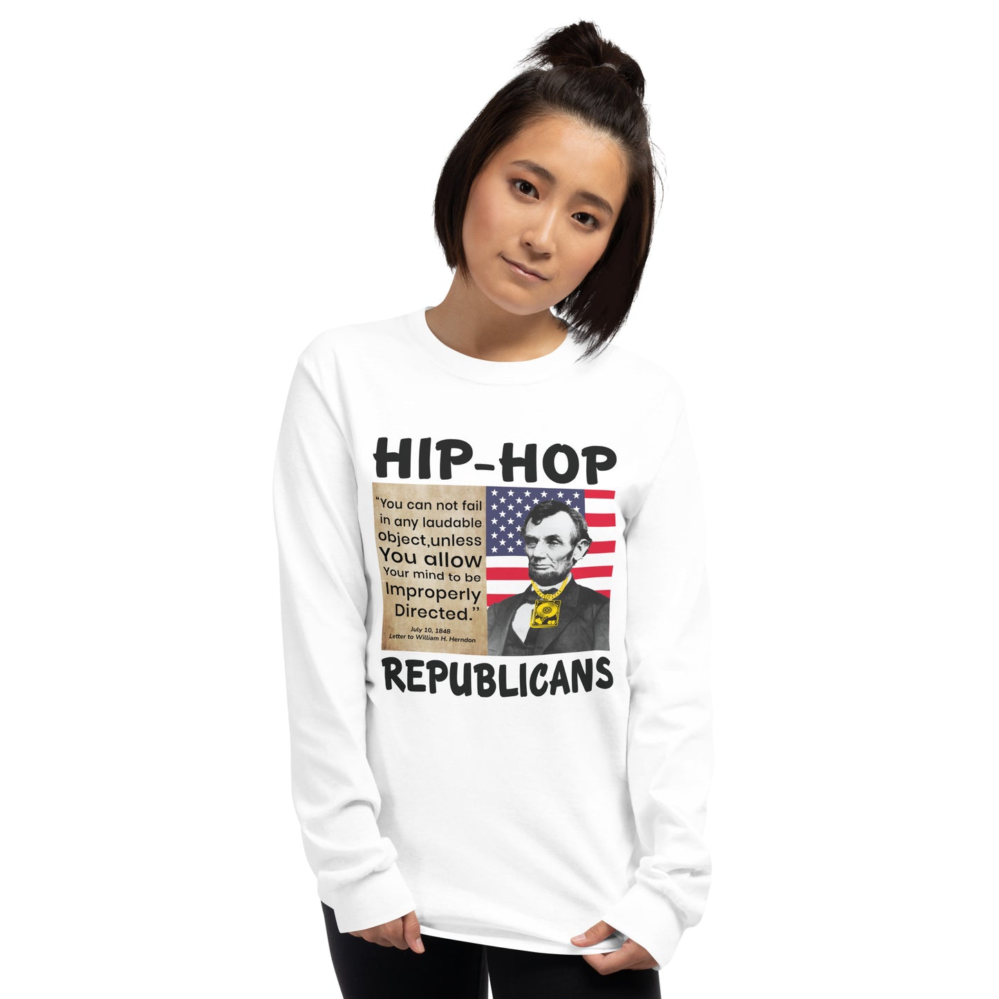 Abraham Lincoln Hip-Hop Republicans Long Sleeve Shirt