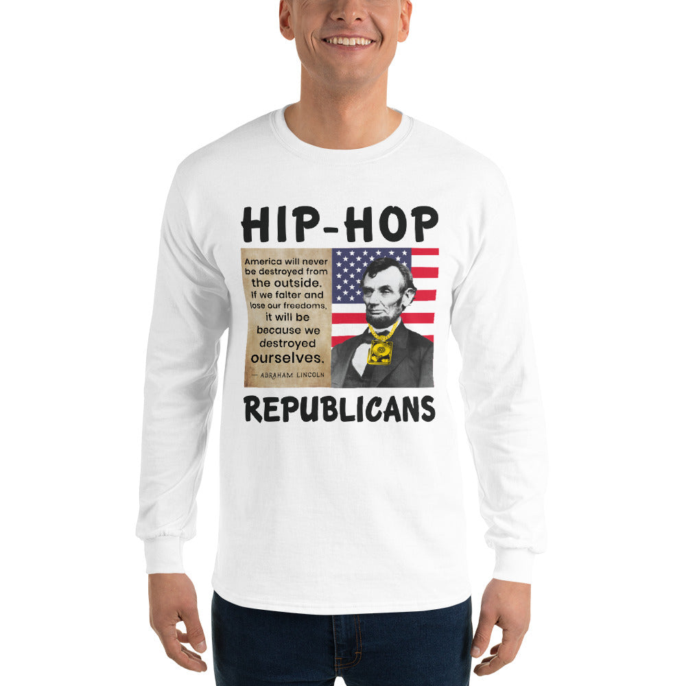 Abraham Lincoln Hip-Hop Republicans Long Sleeve Shirt