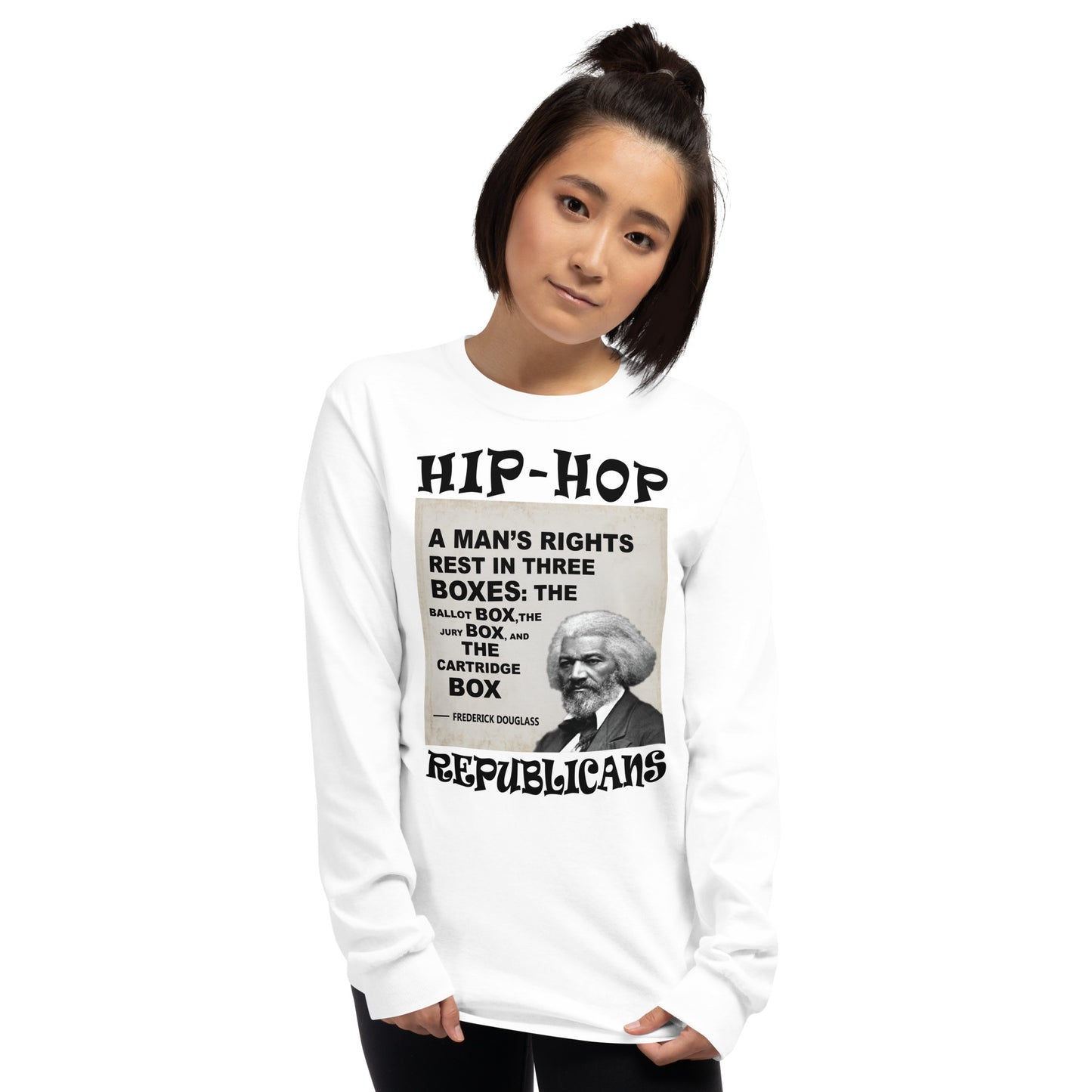 Frederick Douglass Hip-Hop Republicans Long Sleeve Shirt