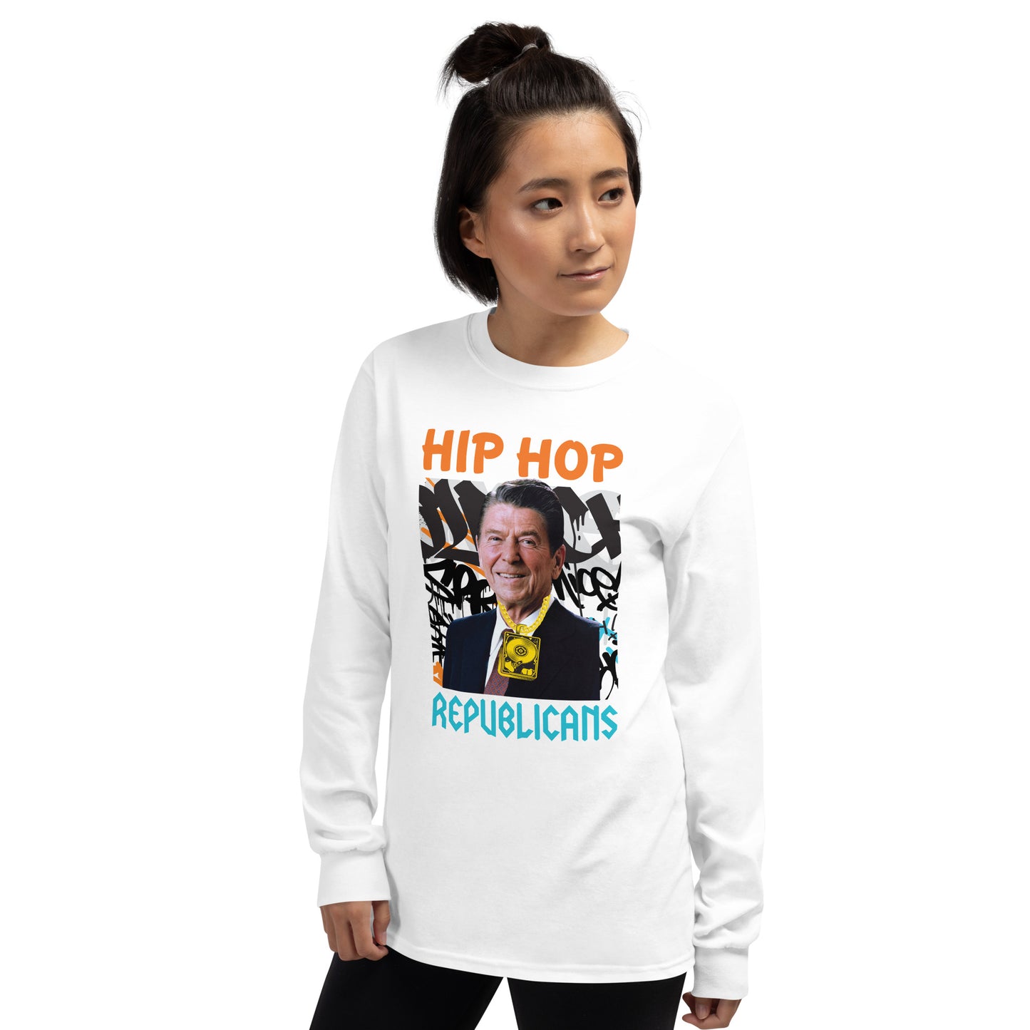 Ronald Reagan Hip-Hop Republicans Long Sleeve Shirt