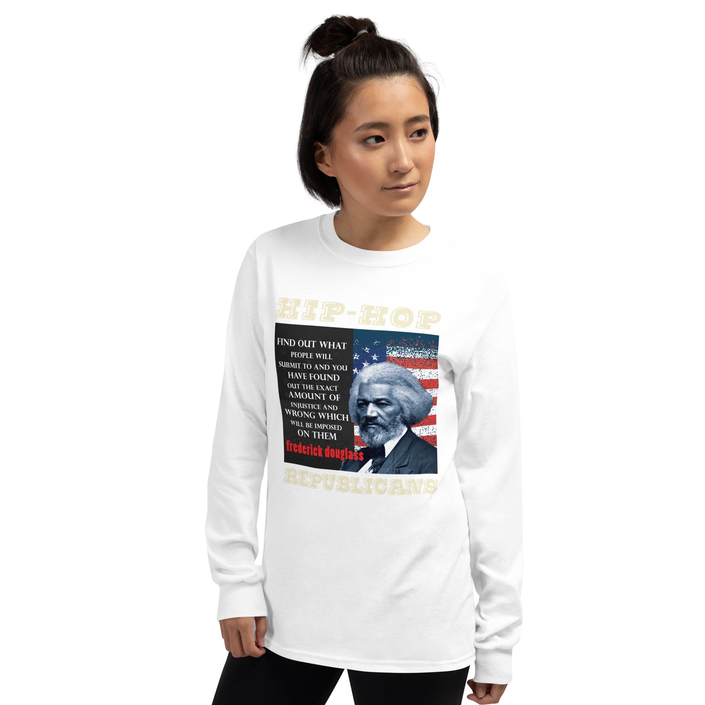 Frederick Douglass Hip-Hop Republicans Long Sleeve Shirt