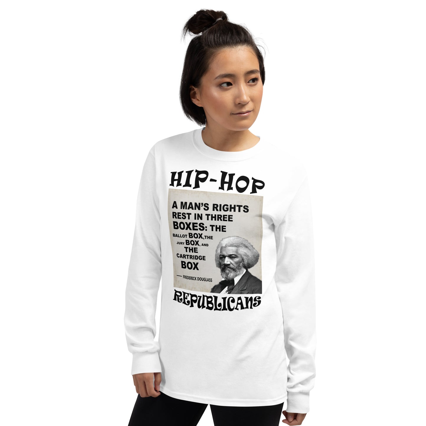 Frederick Douglass Hip-Hop Republicans Long Sleeve Shirt