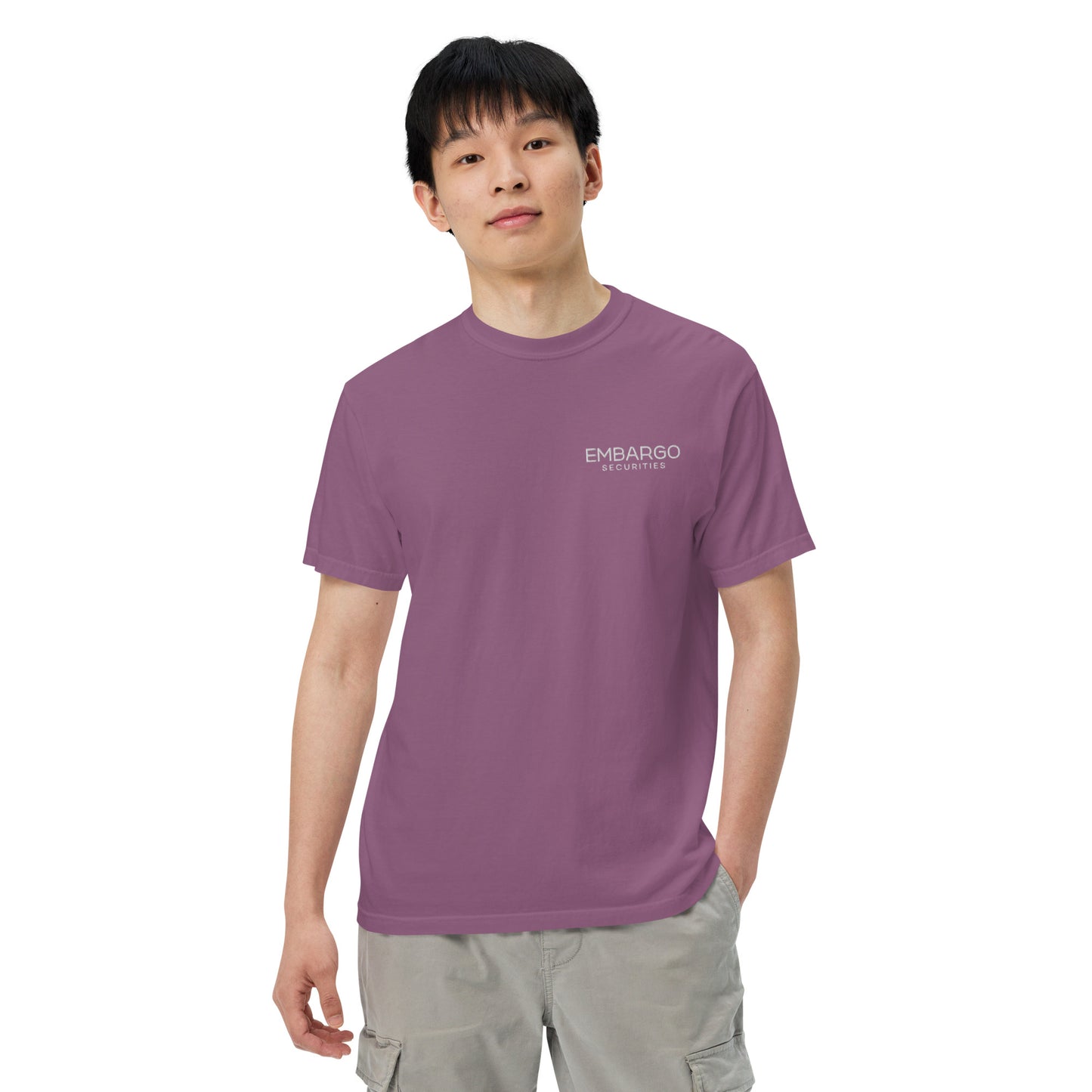 Embroidery Embargo Securities T Shirt