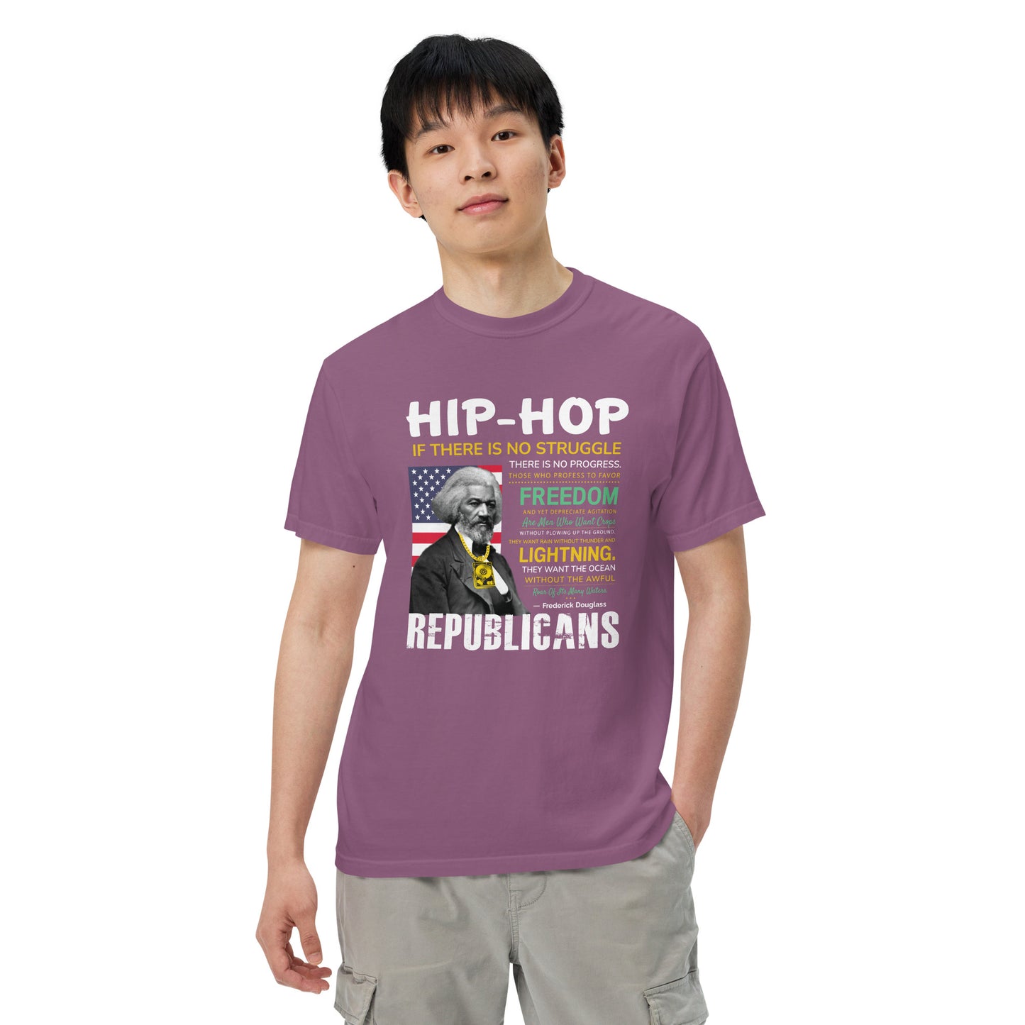 Frederick Douglass Hip-Hop Republican Quotes Tshirt