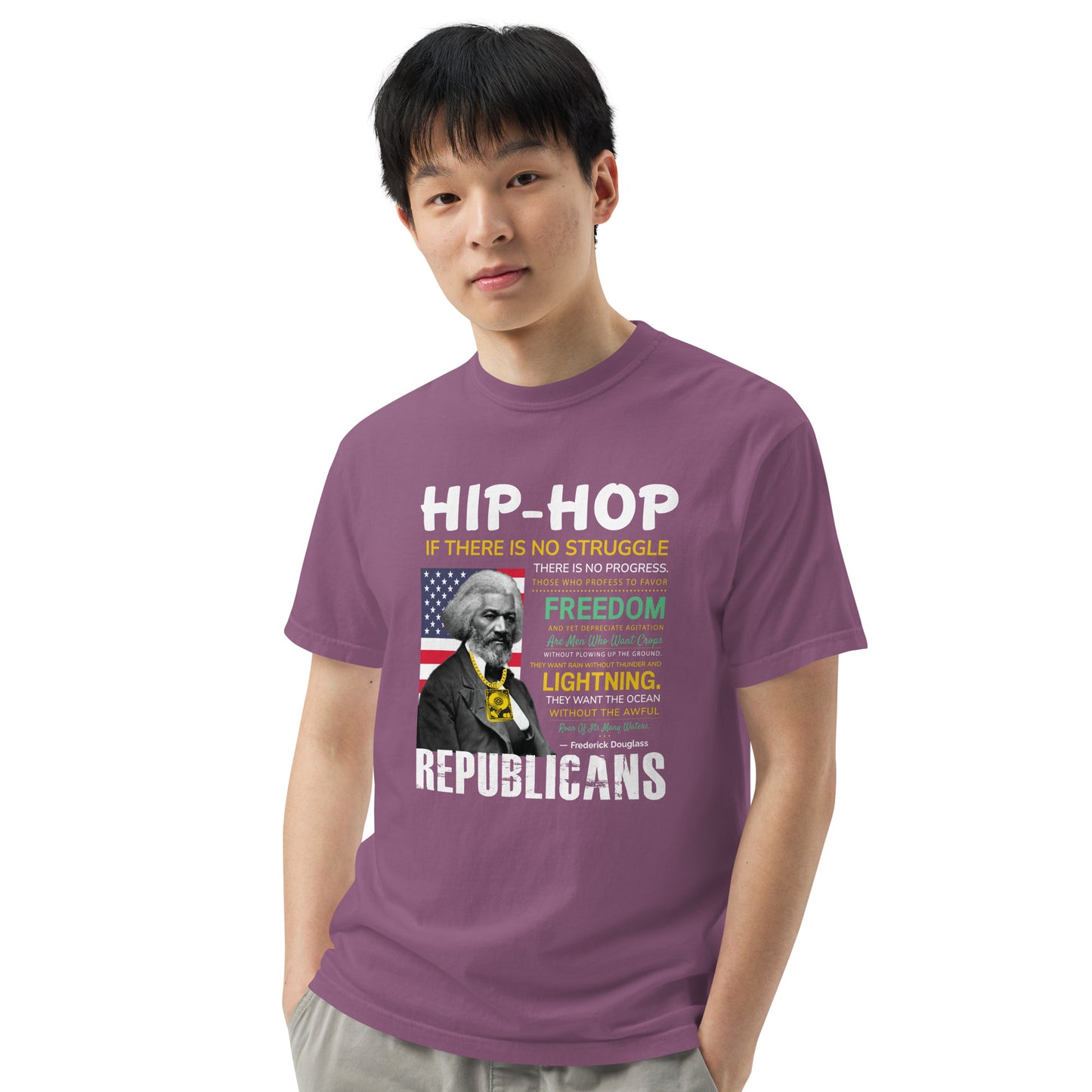 Frederick Douglass Hip-Hop Republican Quotes Tshirt