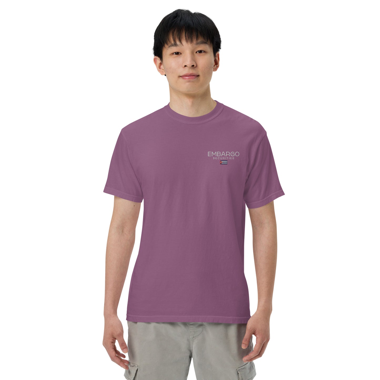 Embroidery Embargo Securities Cuba Flag T shirt