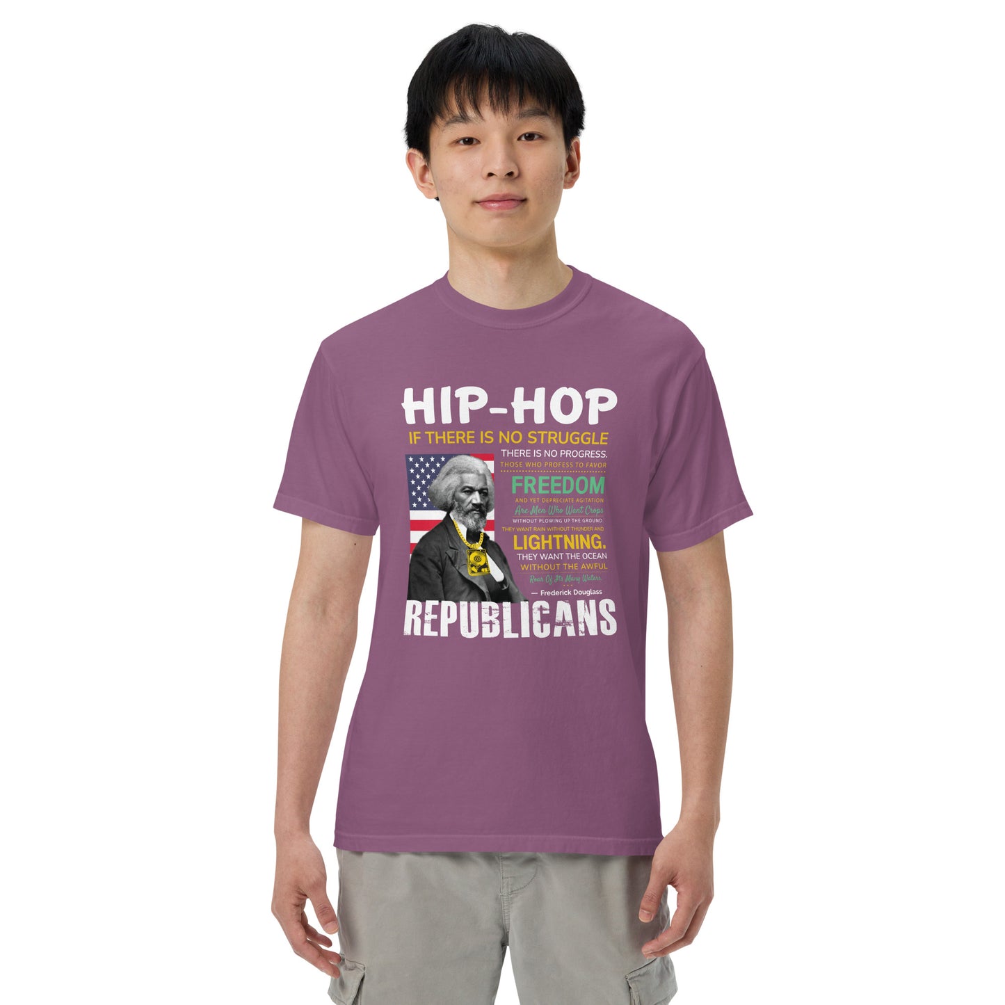 Frederick Douglass Hip-Hop Republican Quotes Tshirt
