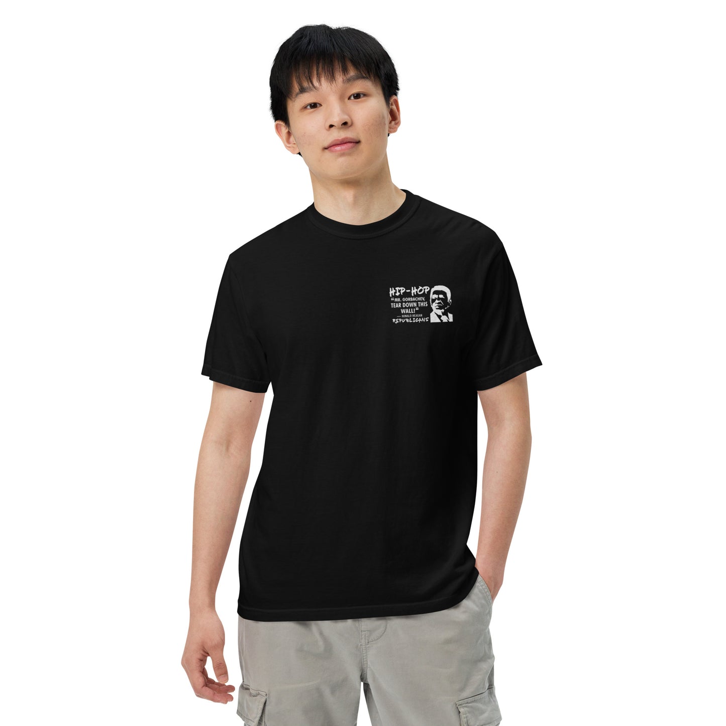 Embroidery Ronald Reagan T-Shirt Design