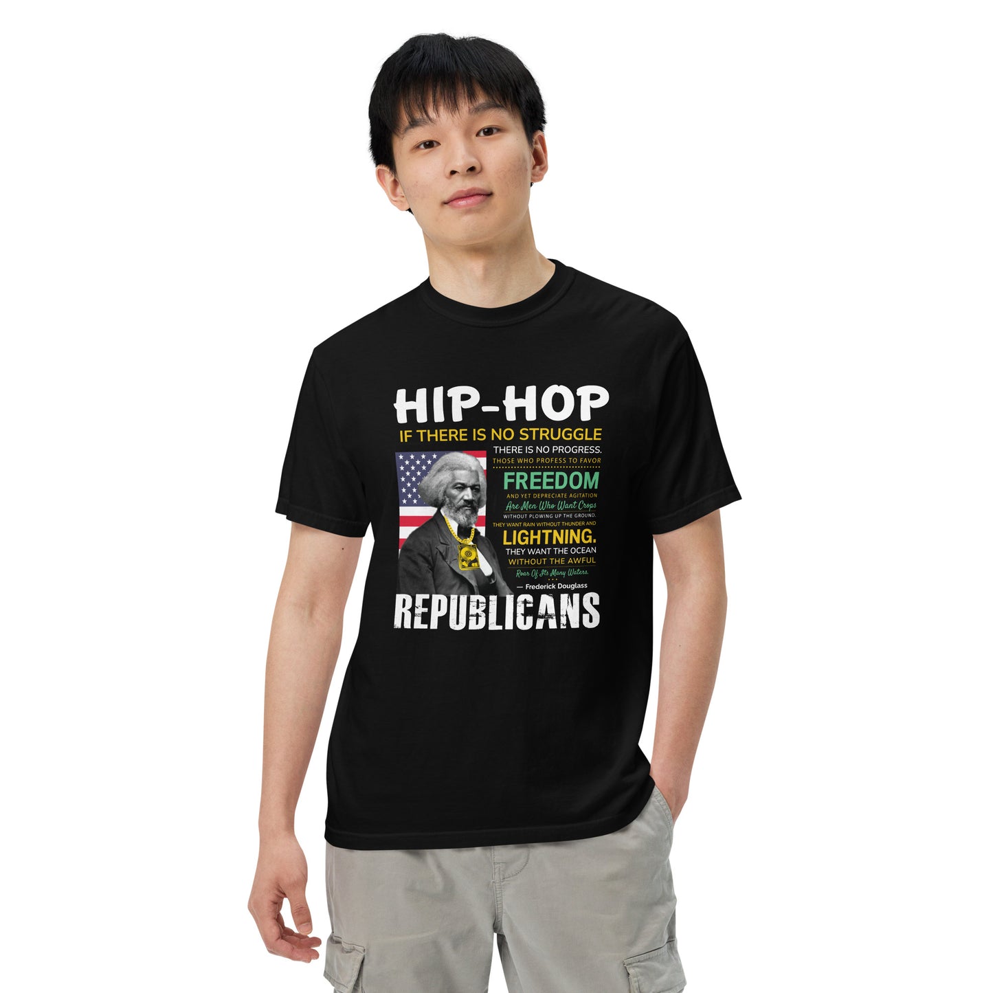 Frederick Douglass Hip-Hop Republican Quotes Tshirt