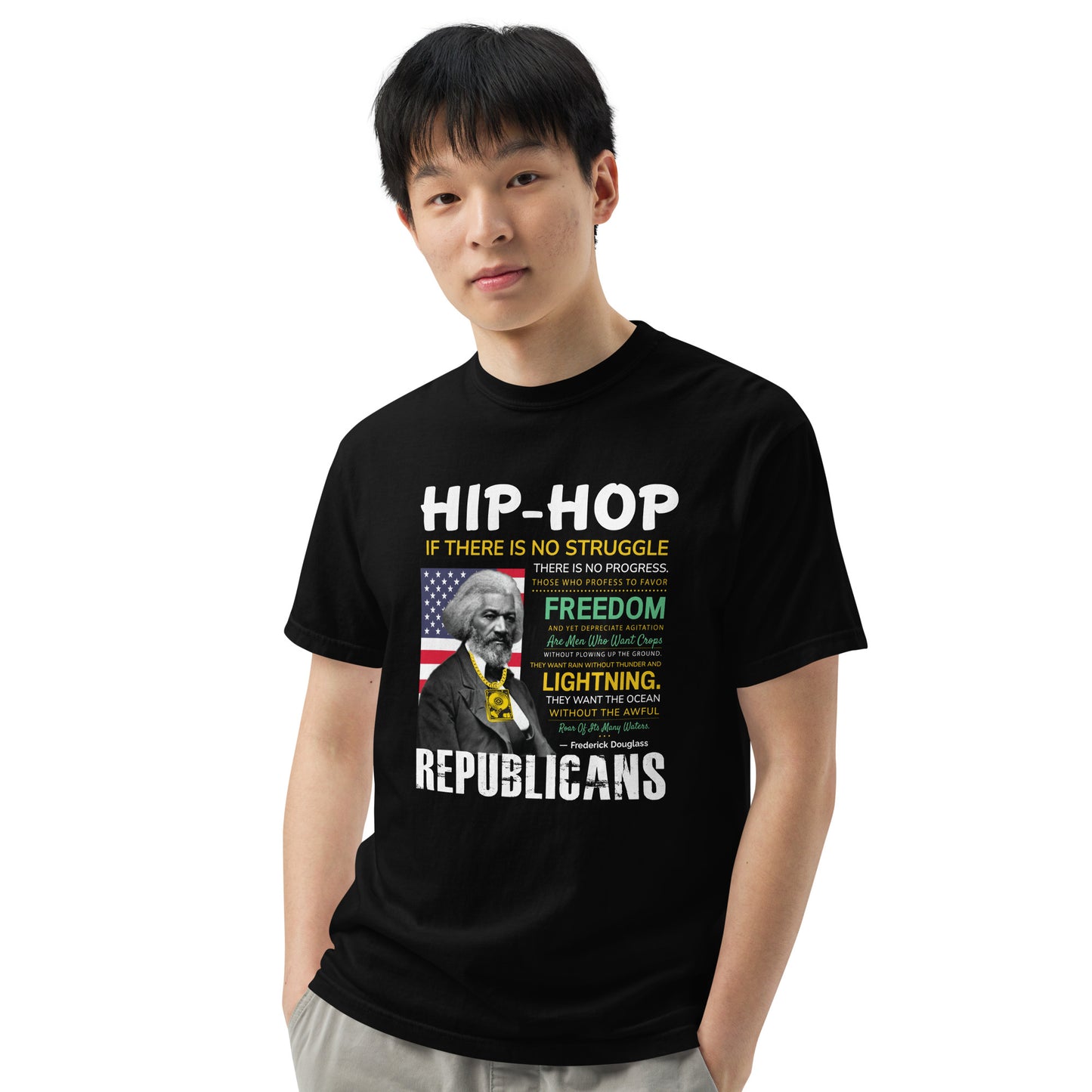 Frederick Douglass Hip-Hop Republican Quotes Tshirt