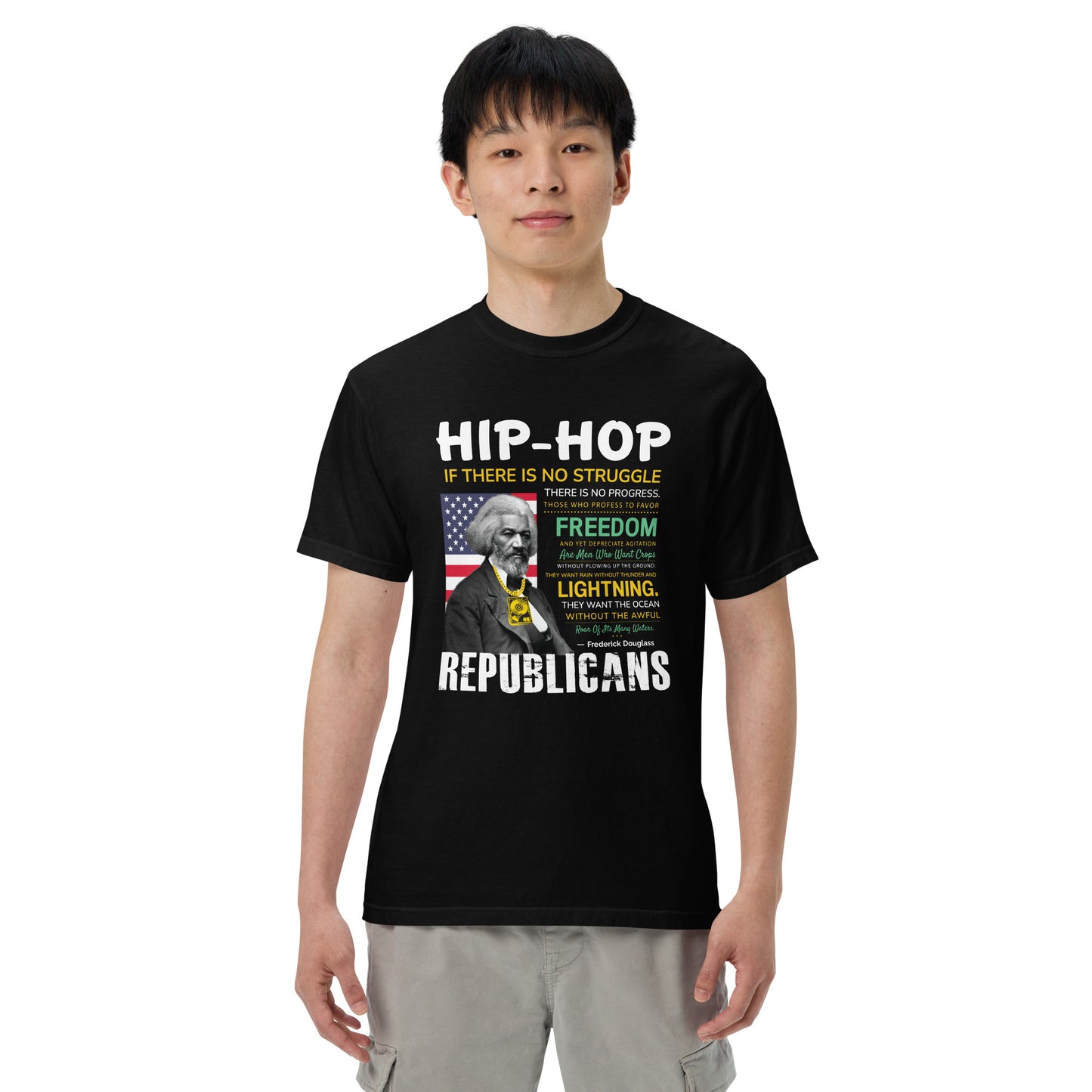 Frederick Douglass Hip-Hop Republican Quotes Tshirt