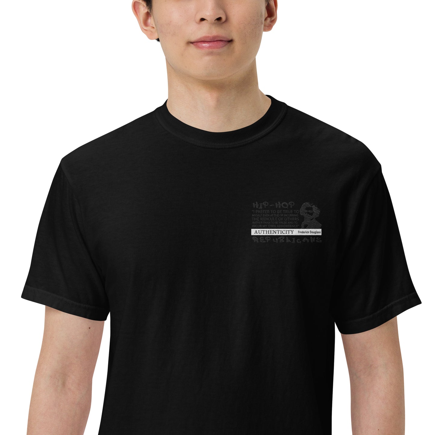 Embroidery Frederick Douglass T-Shirt Design