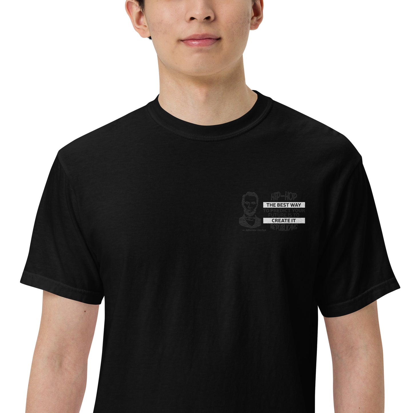Embroidery Abraham Lincoln T-Shirt Design