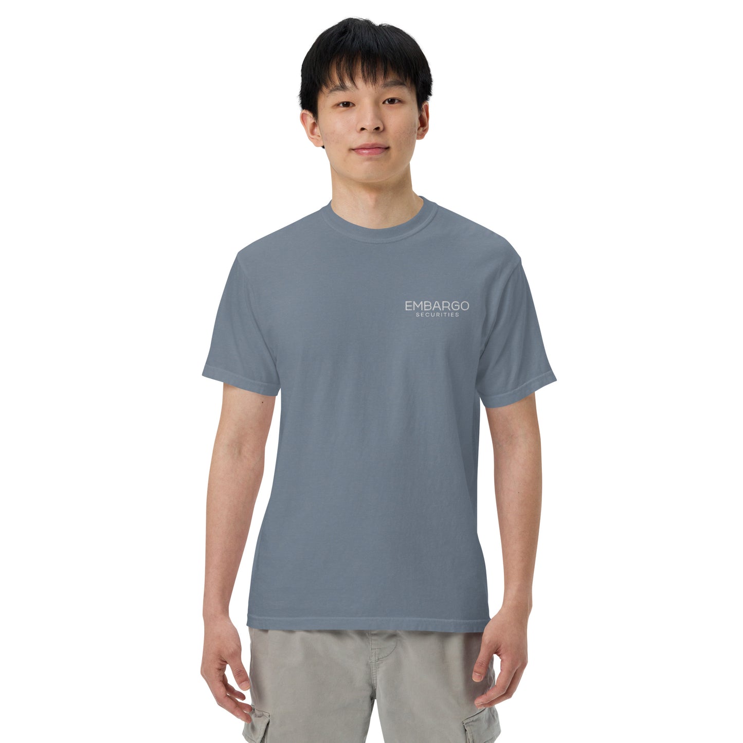 Embroidery Embargo Securities T Shirt