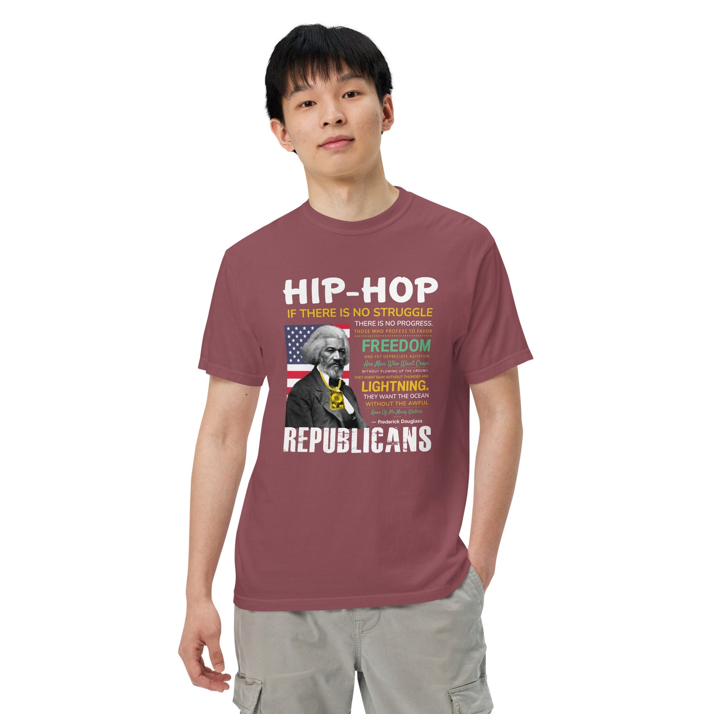 Frederick Douglass Hip-Hop Republican Quotes Tshirt