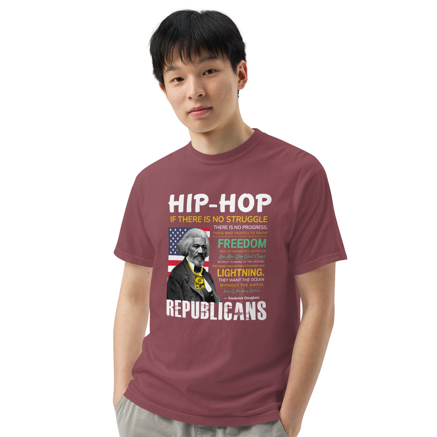 Frederick Douglass Hip-Hop Republican Quotes Tshirt