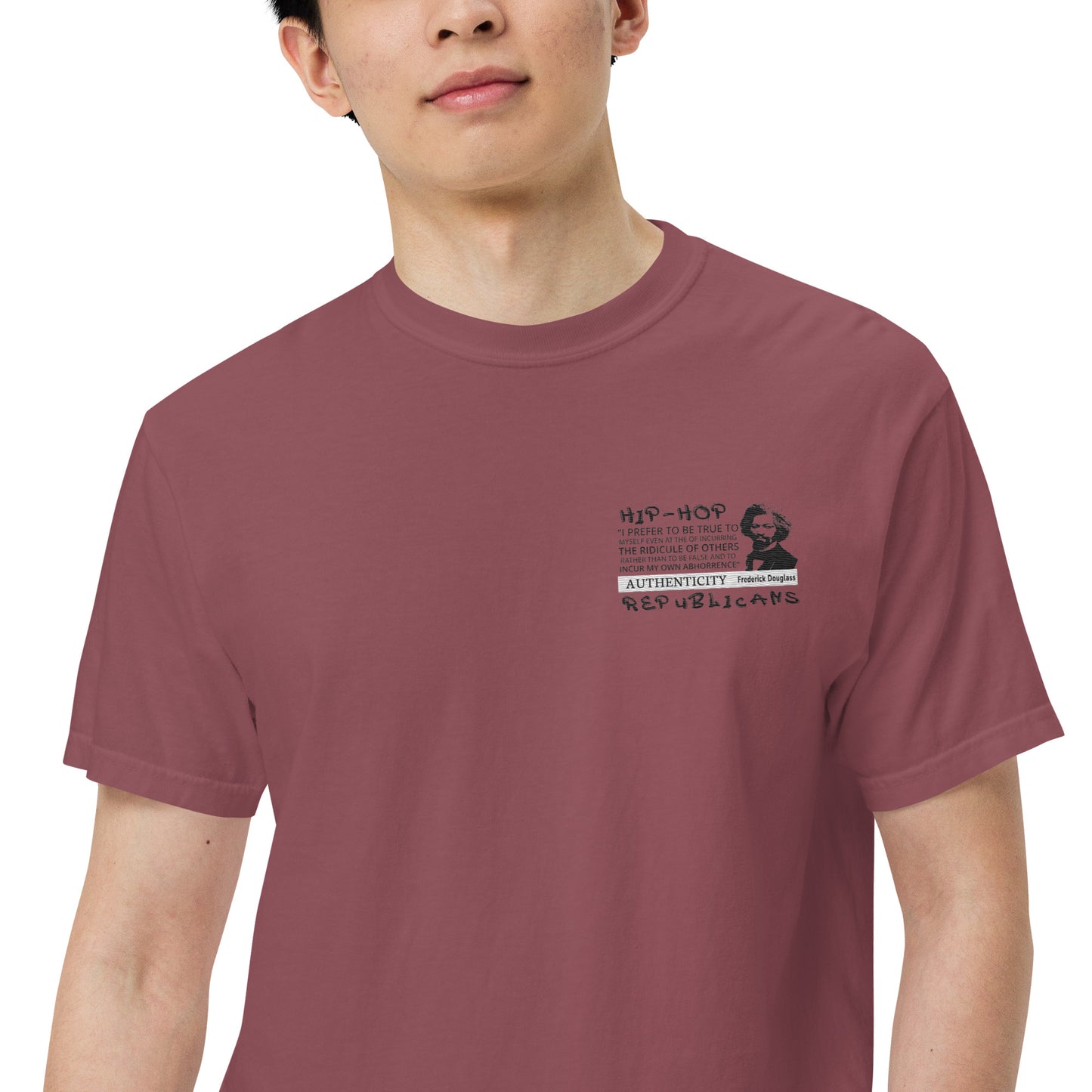 Embroidery Frederick Douglass T-Shirt Design