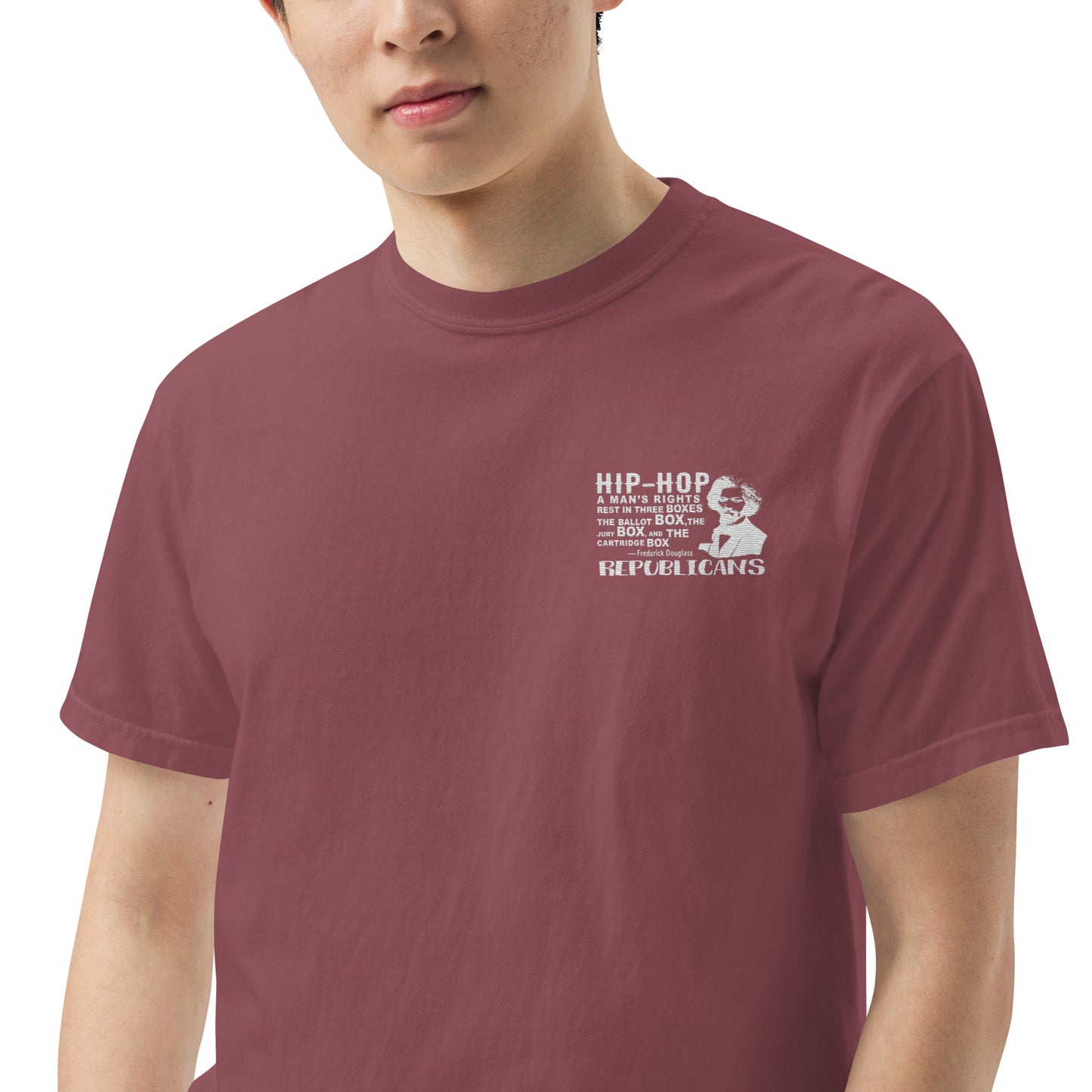 Embroidery Frederick Douglass T-Shirt Design