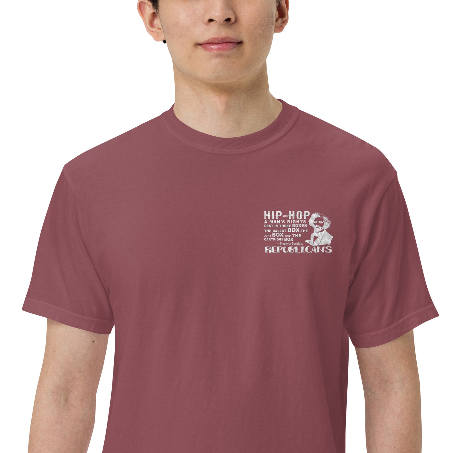 Embroidery Frederick Douglass T-Shirt Design