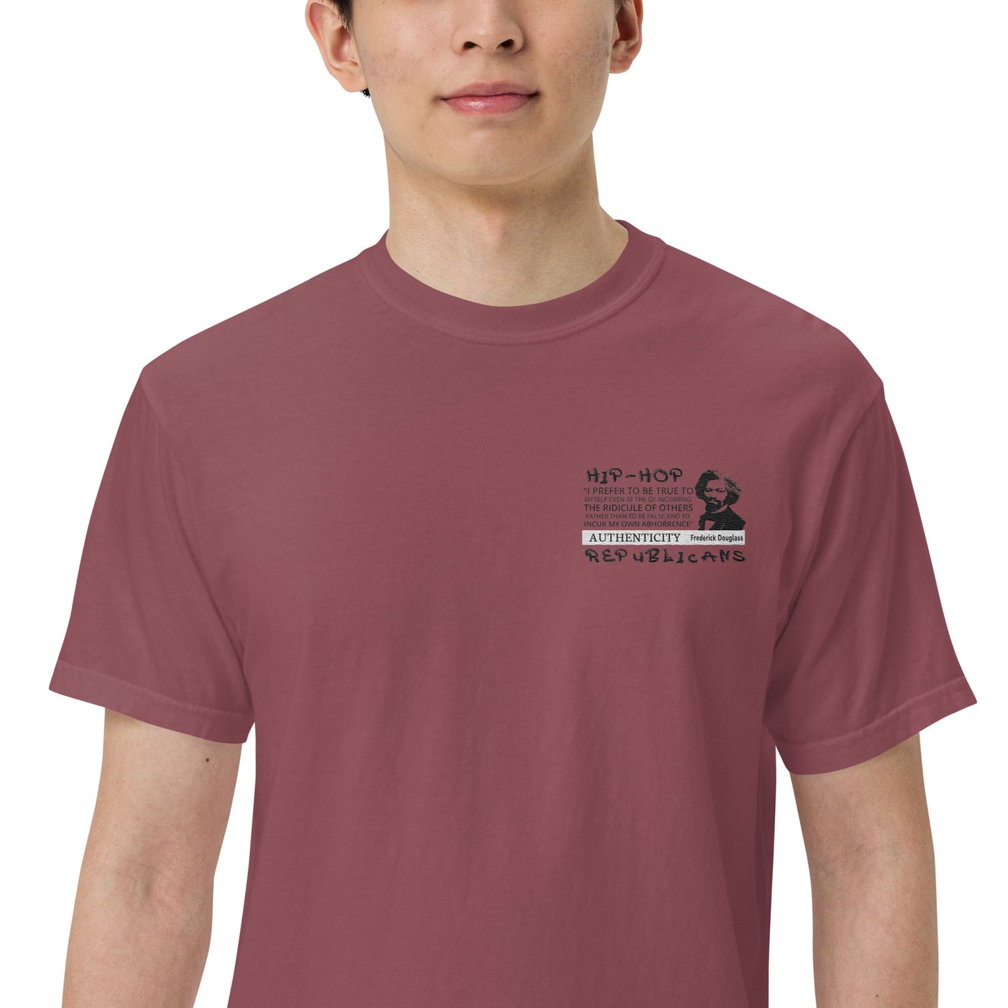 Embroidery Frederick Douglass T-Shirt Design
