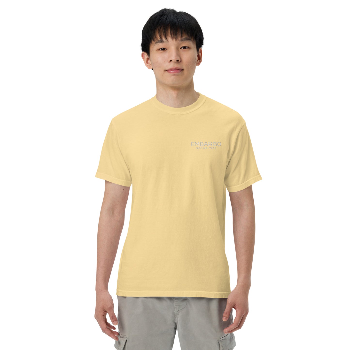 Embroidery Embargo Securities T Shirt