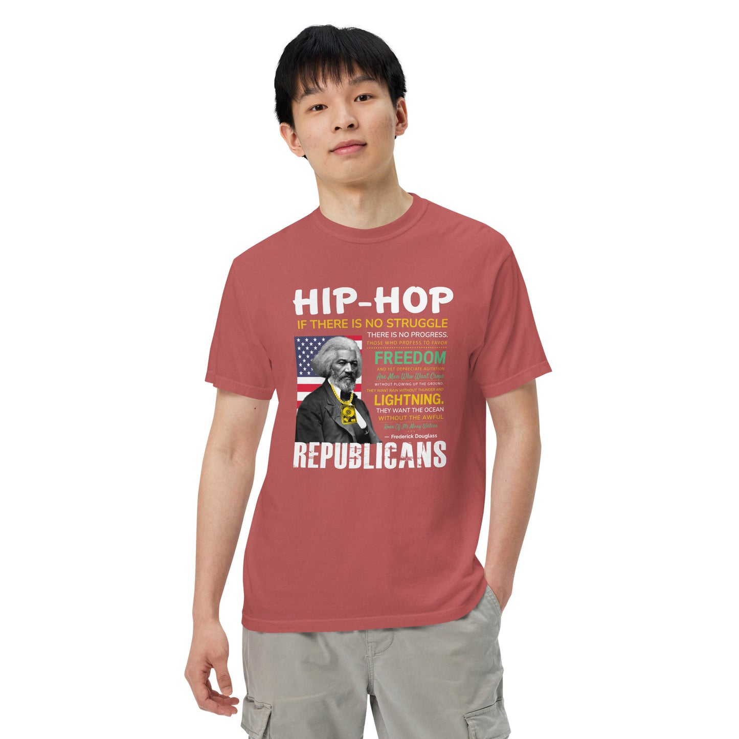 Frederick Douglass Hip-Hop Republican Quotes Tshirt