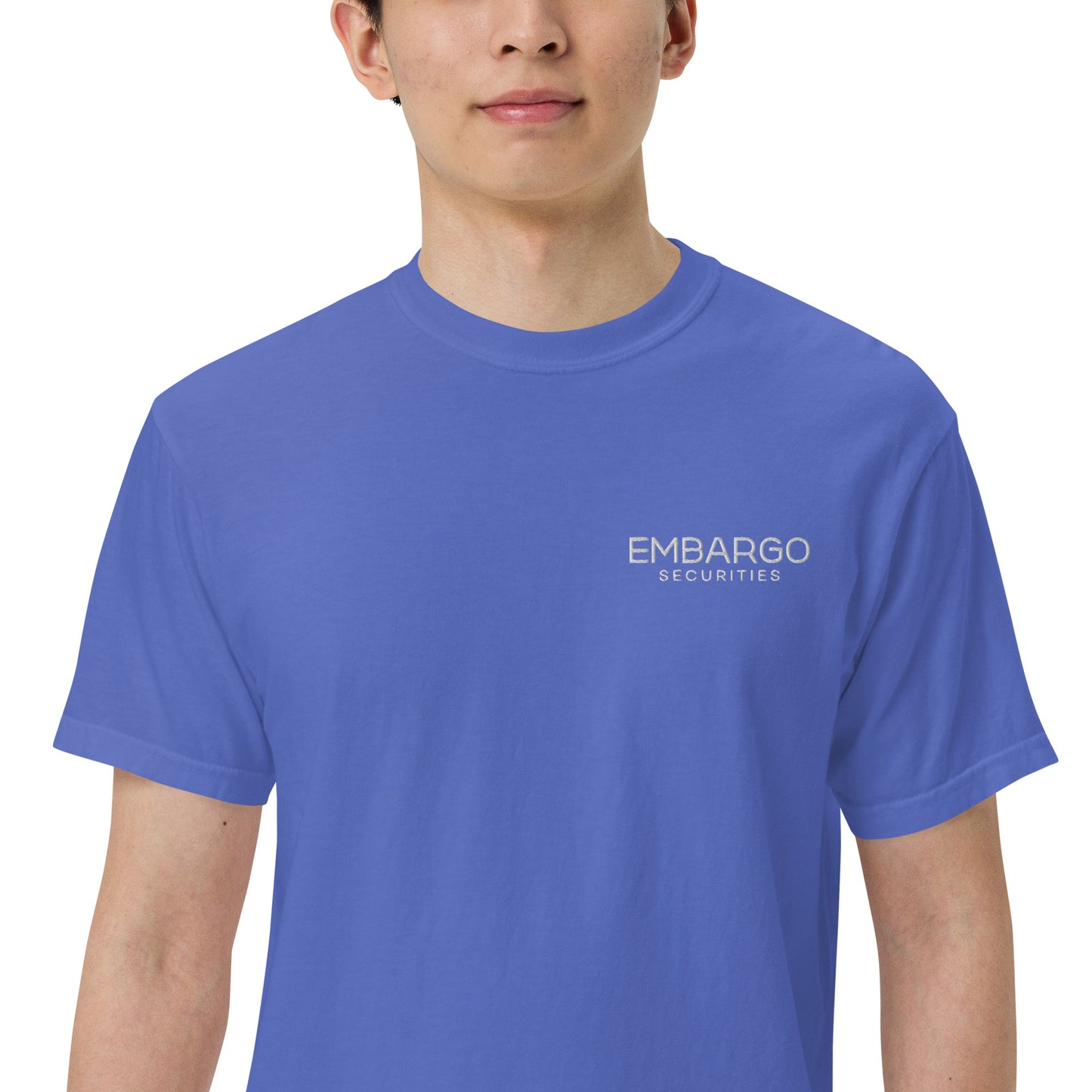 Embroidery Embargo Securities T Shirt