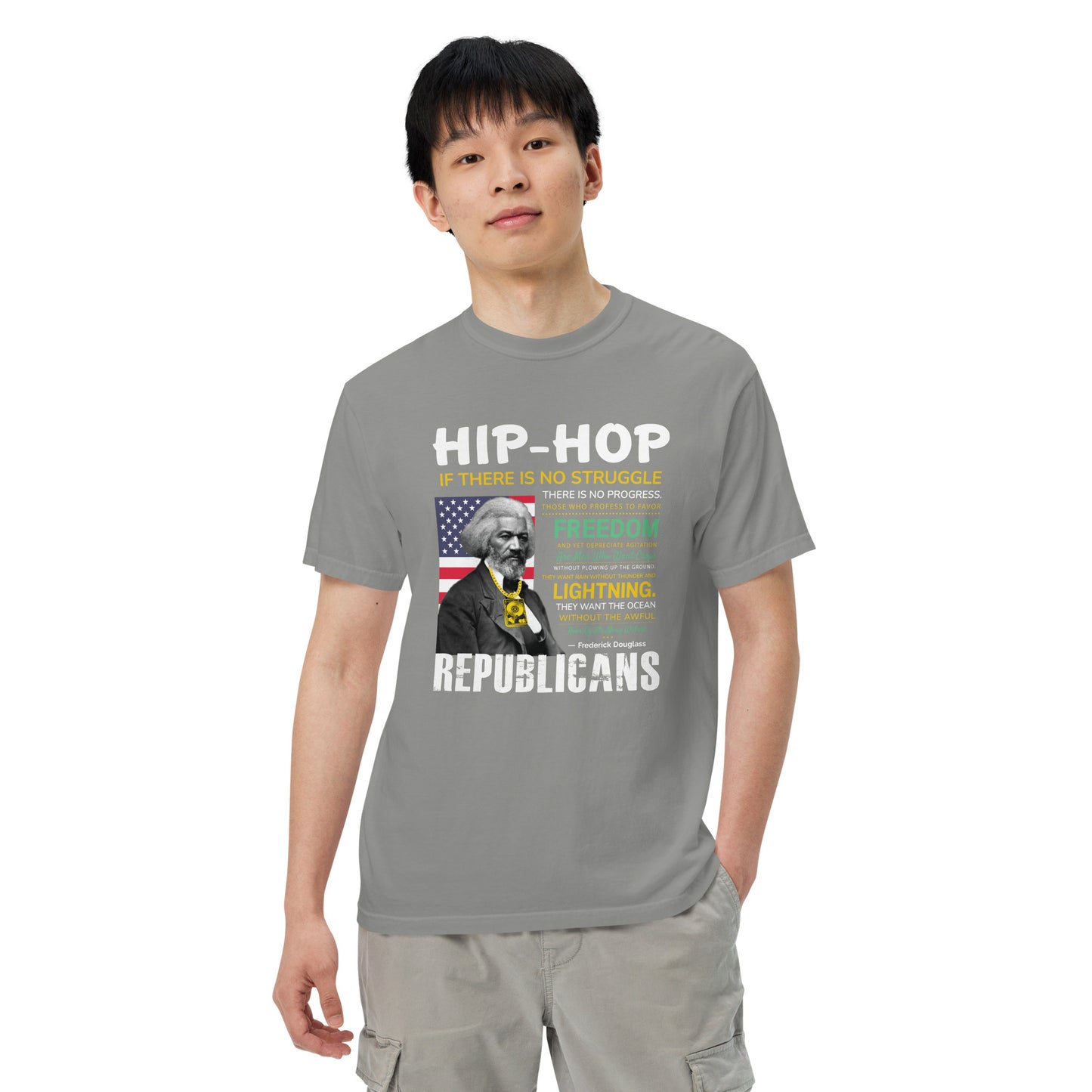 Frederick Douglass Hip-Hop Republican Quotes Tshirt