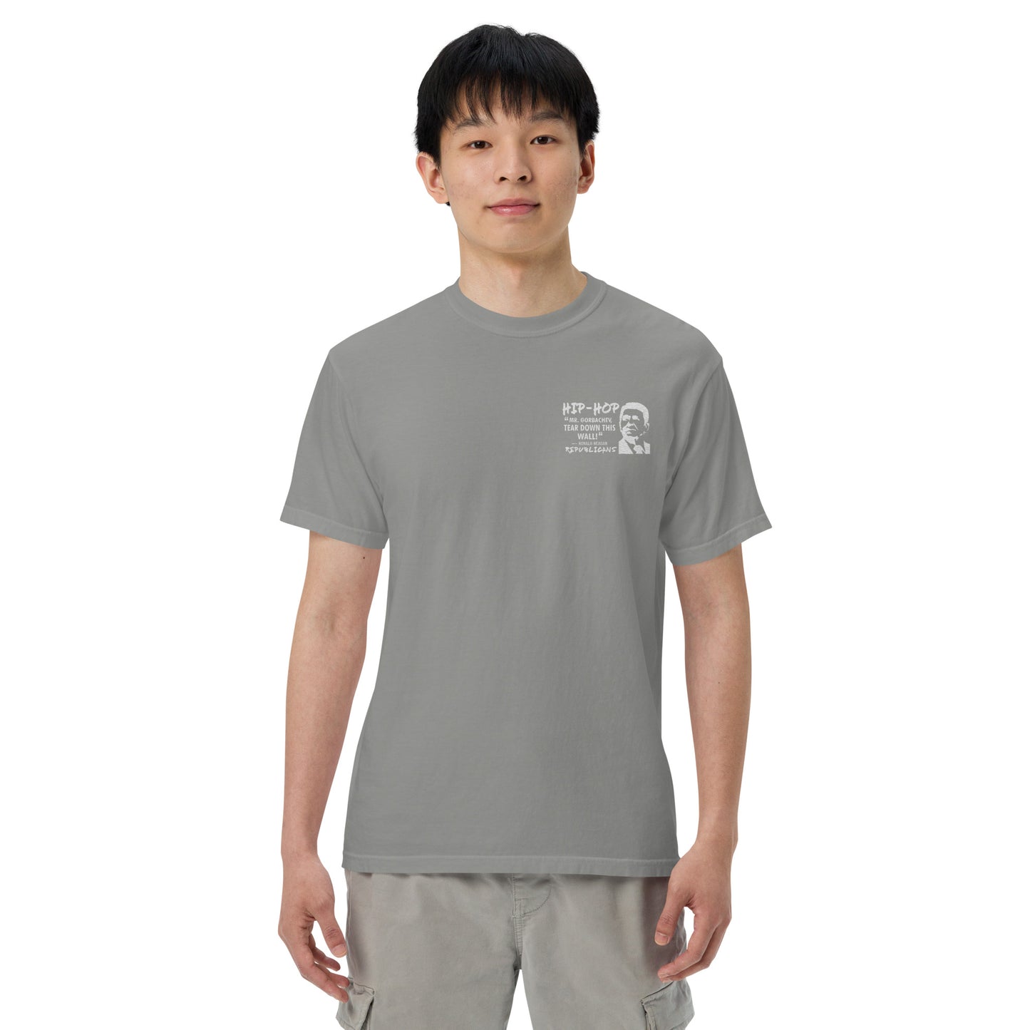 Embroidery Ronald Reagan T-Shirt Design