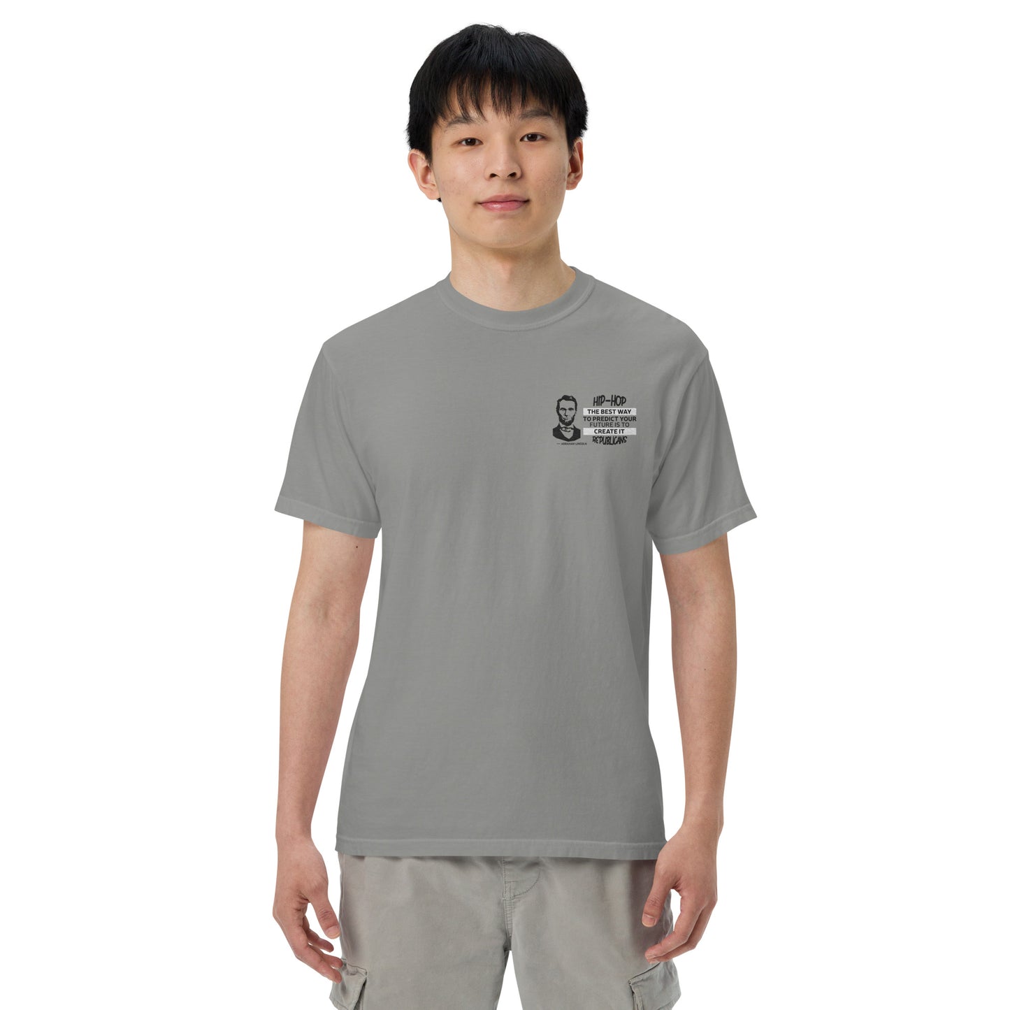 Embroidery Abraham Lincoln T-Shirt Design