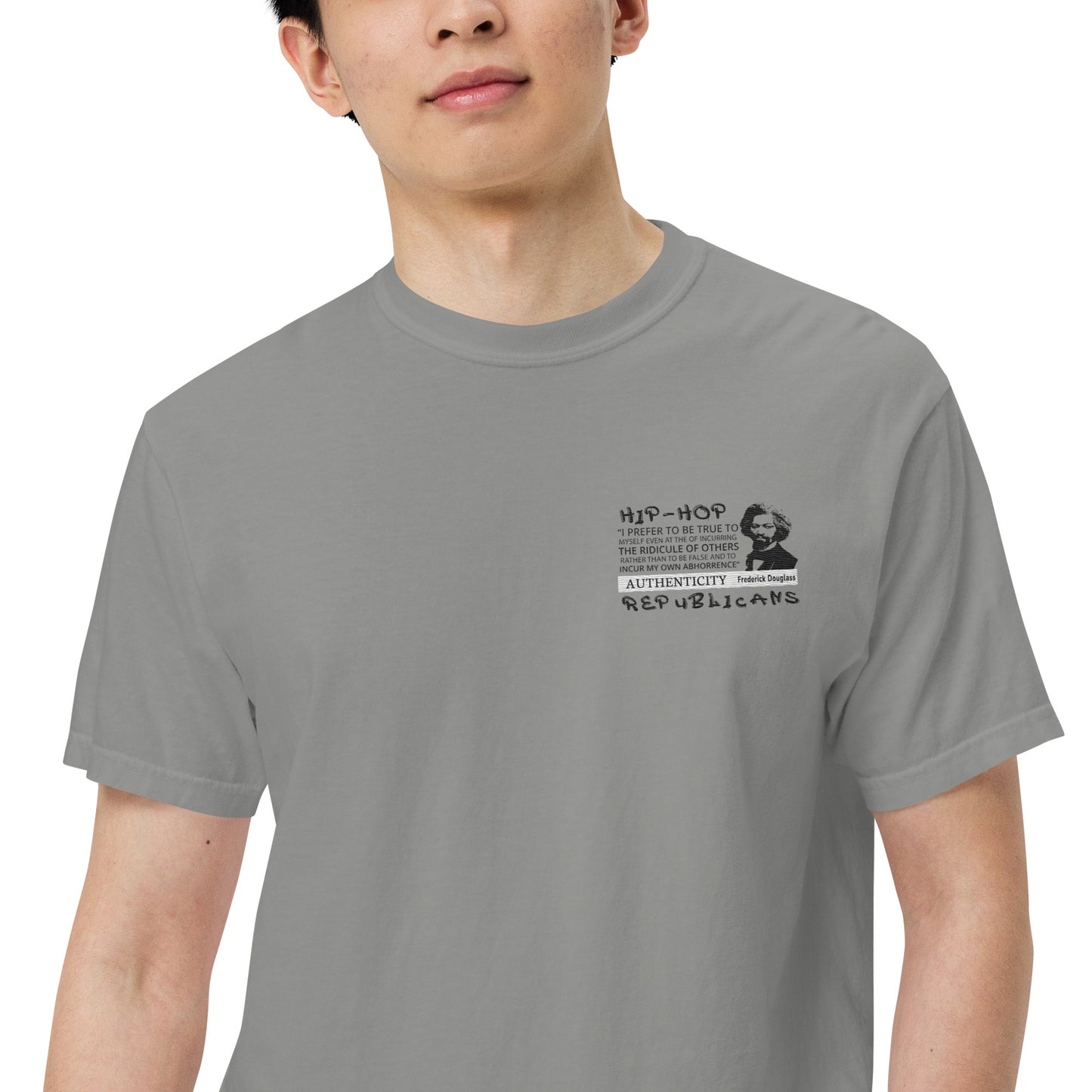 Embroidery Frederick Douglass T-Shirt Design