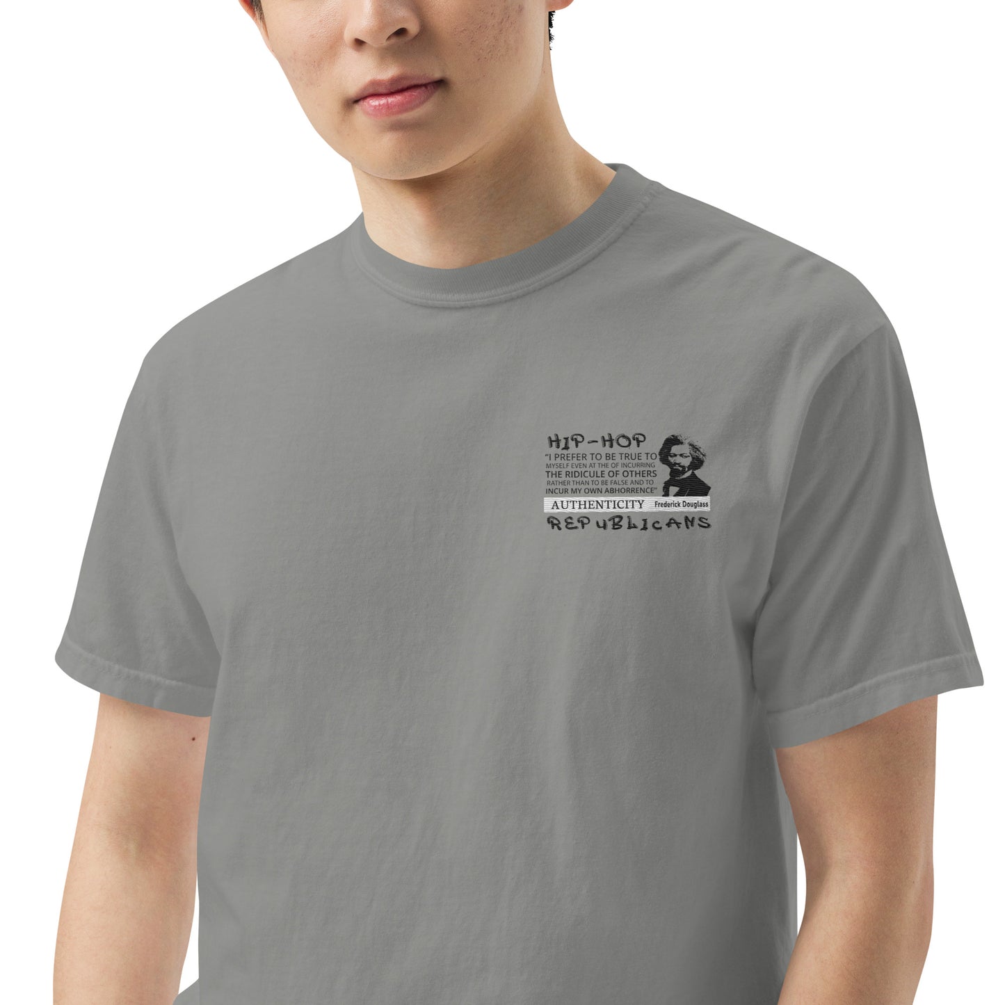Embroidery Frederick Douglass T-Shirt Design