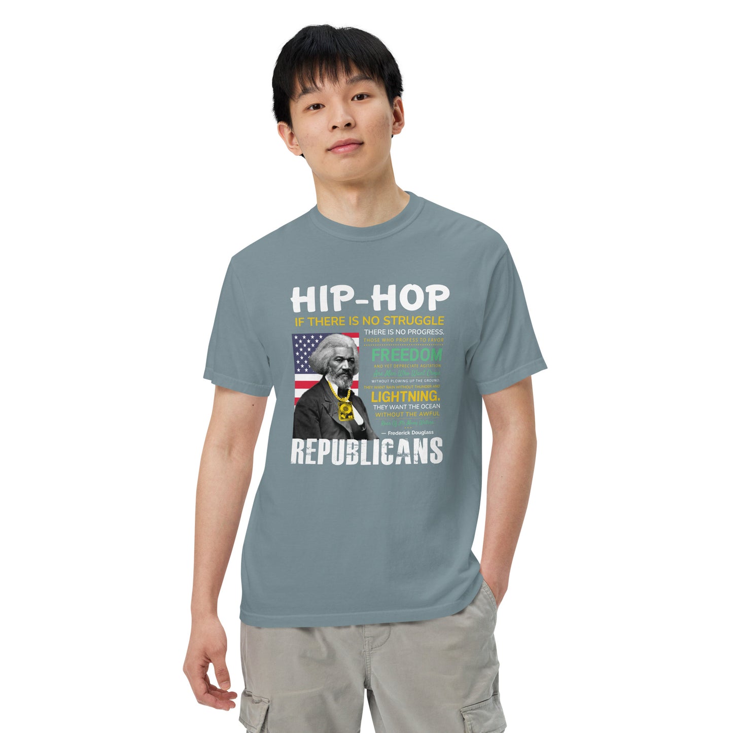 Frederick Douglass Hip-Hop Republican Quotes Tshirt