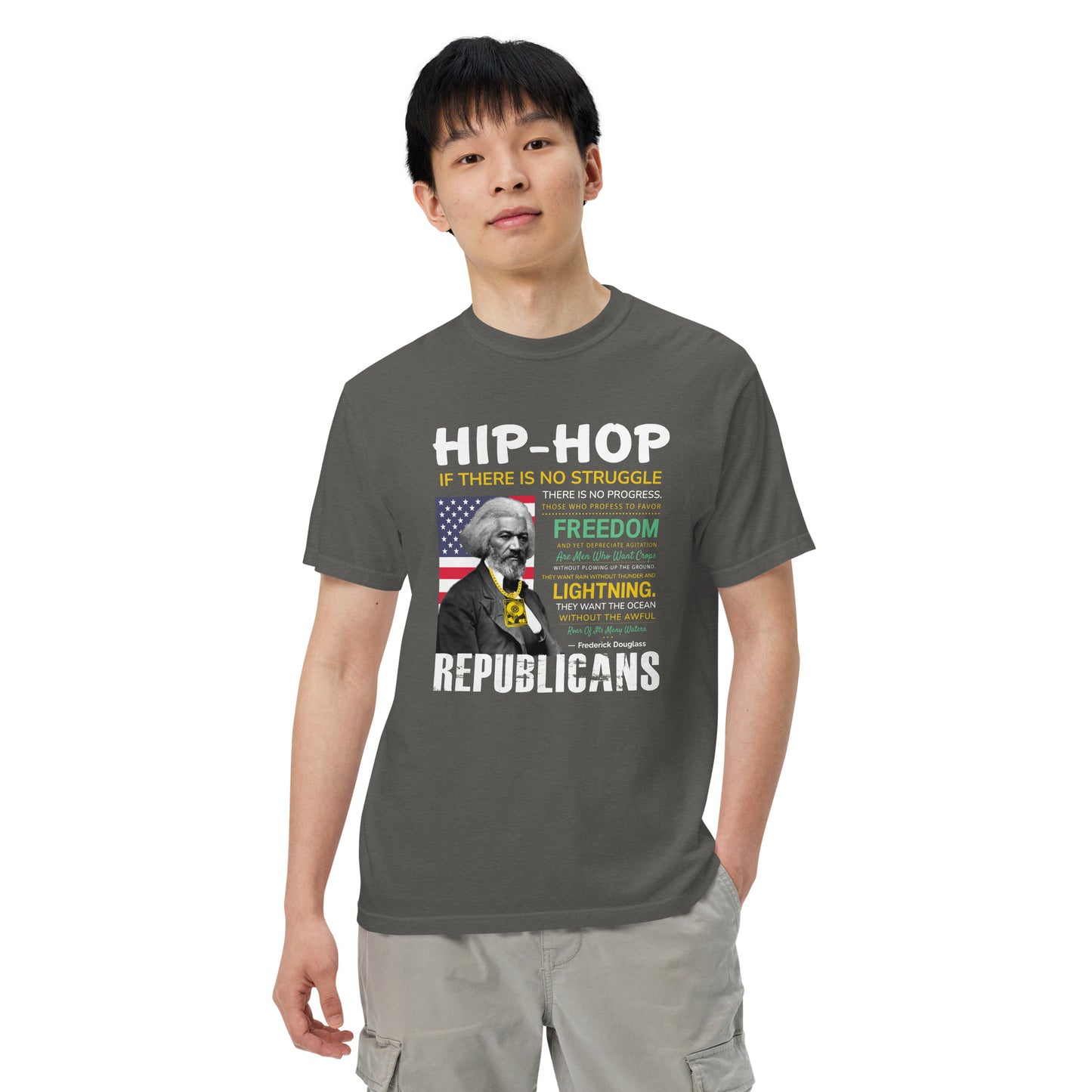 Frederick Douglass Hip-Hop Republican Quotes Tshirt