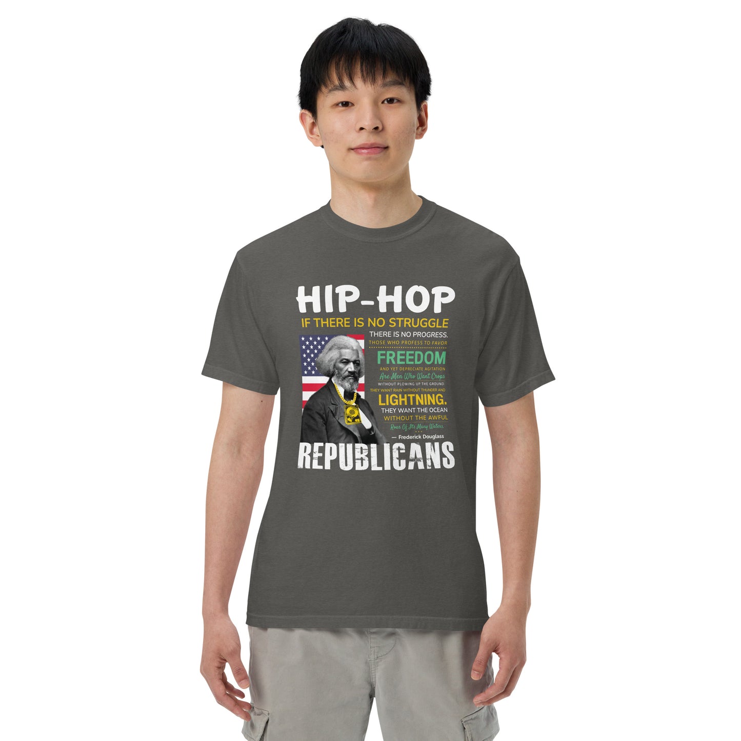 Frederick Douglass Hip-Hop Republican Quotes Tshirt